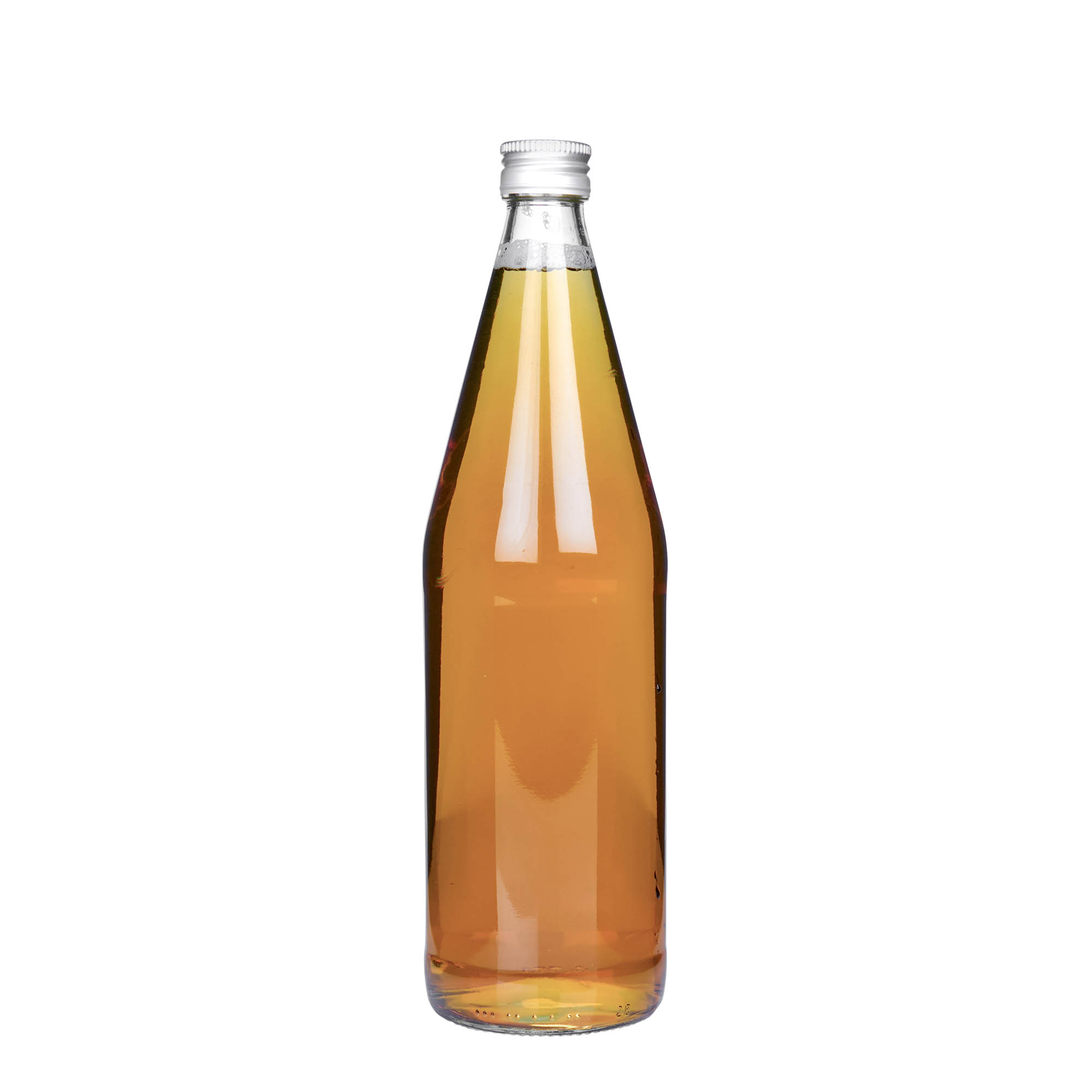 750 ml Garrafa universal em forma de cenoura, vidro, boca: PP 28 750 ml Garrafa universal em forma de cenoura, vidro, boca: PP 28