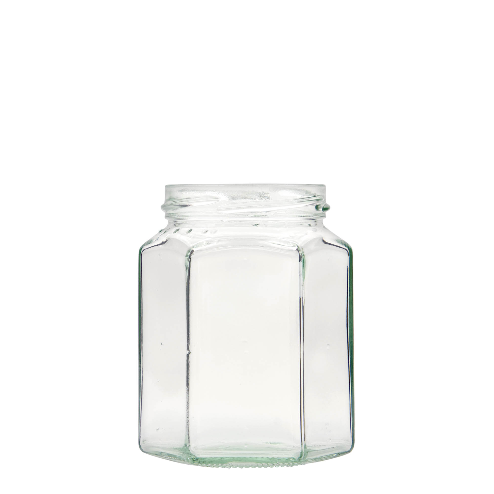 288 ml frasco hexagonal, boca: Twist-Off (TO 63) 288 ml frasco hexagonal, boca: Twist-Off (TO 63)