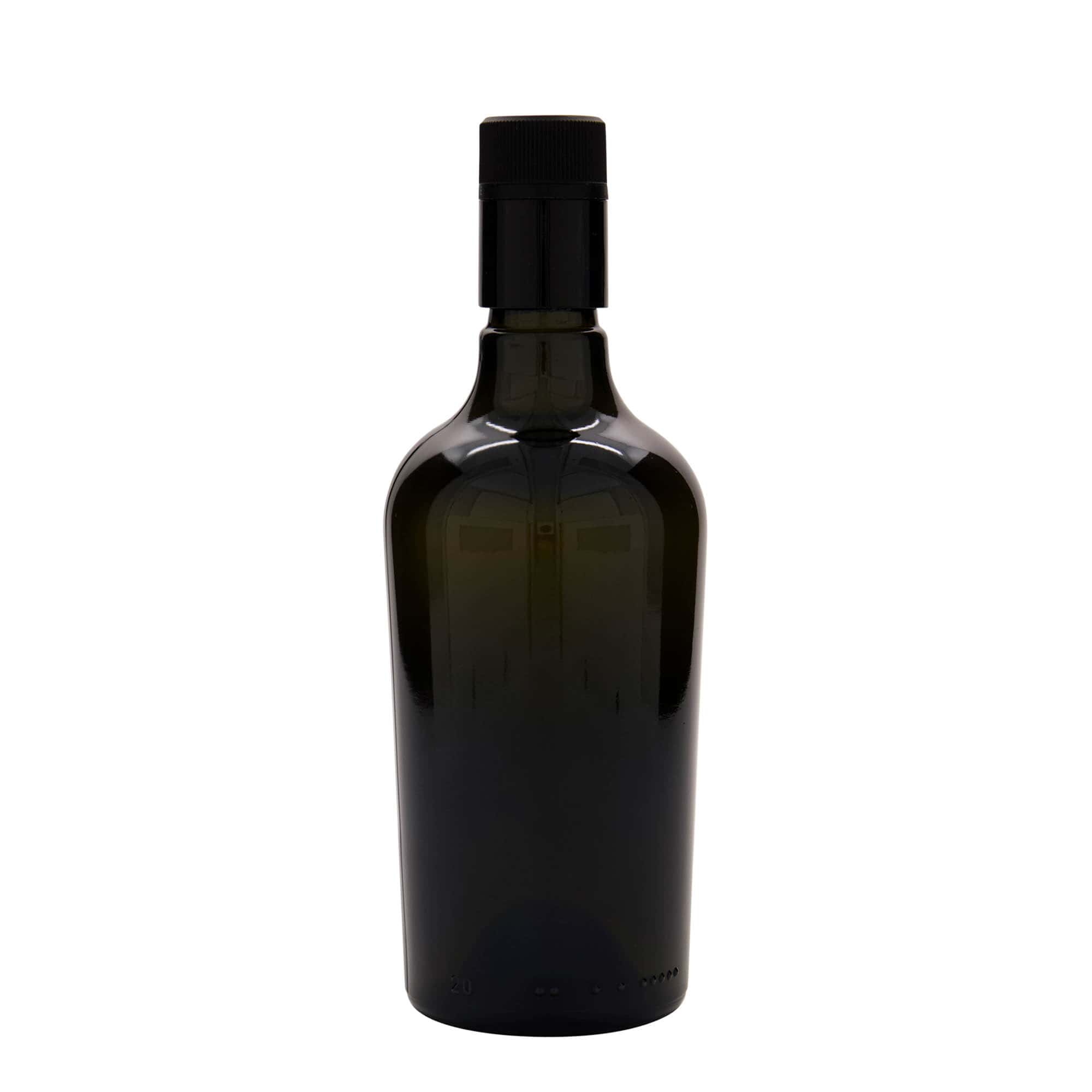 Frasco de vinagre/óleo 'Oleum' 500 ml, vidro, verde antigo, bocal: DOP