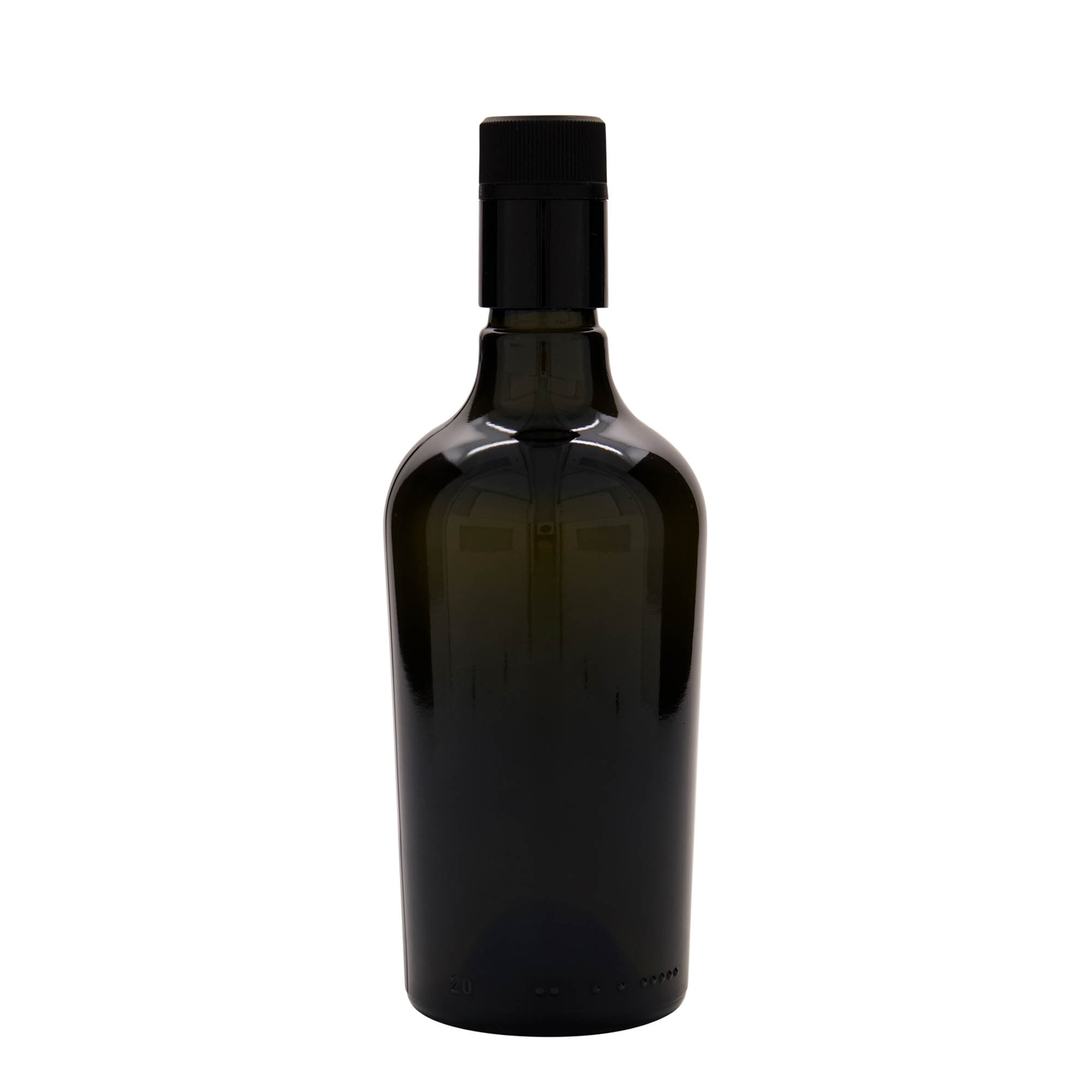 Frasco de vinagre/óleo 'Oleum' 500 ml, vidro, verde antigo, bocal: DOP Frasco de vinagre/óleo 'Oleum' 500 ml, vidro, verde antigo, bocal: DOP