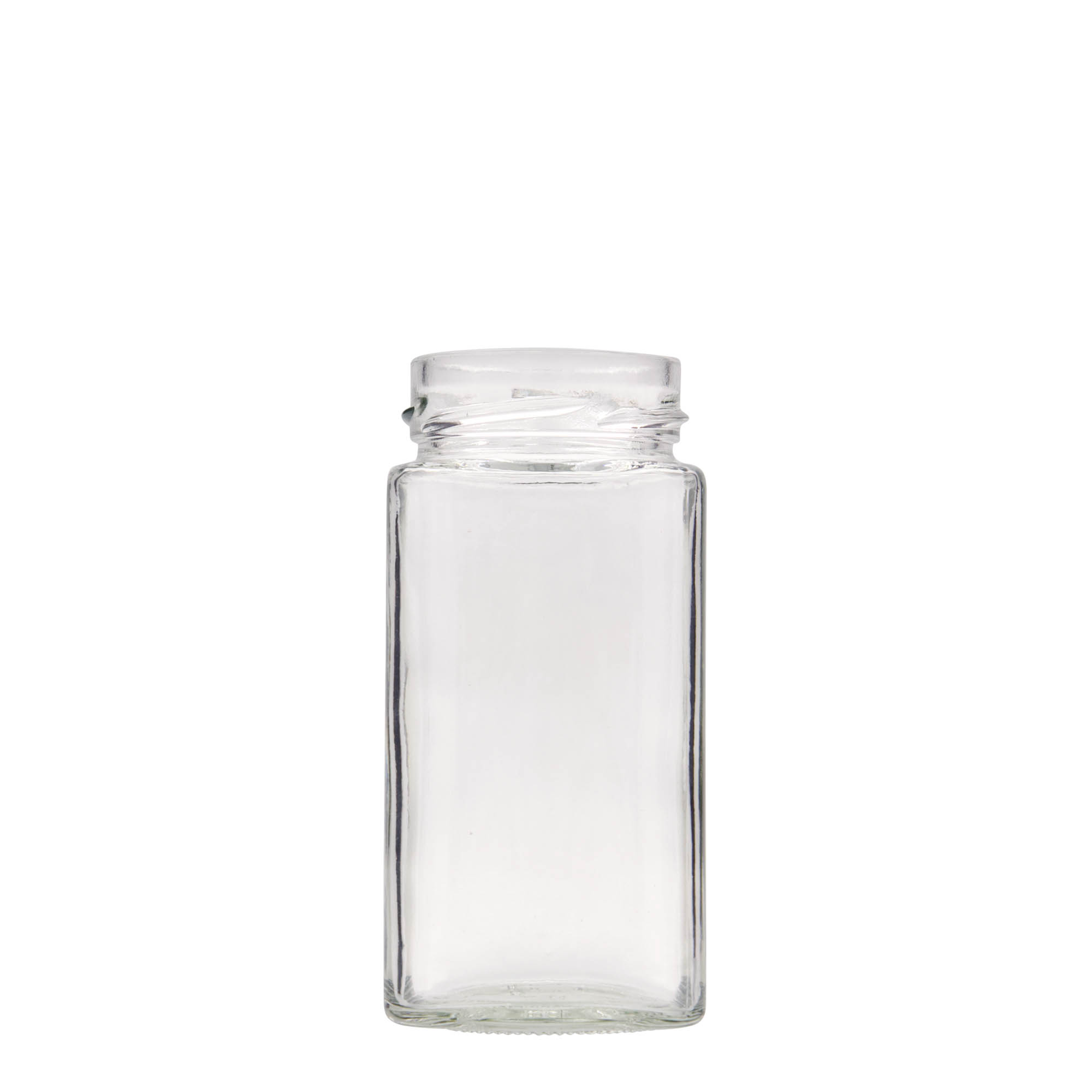 314 ml Frasco quadrado 'Funny', boca: Deep-Twist-Off (DTO 58) 314 ml Frasco quadrado 'Funny', boca: Deep-Twist-Off (DTO 58)
