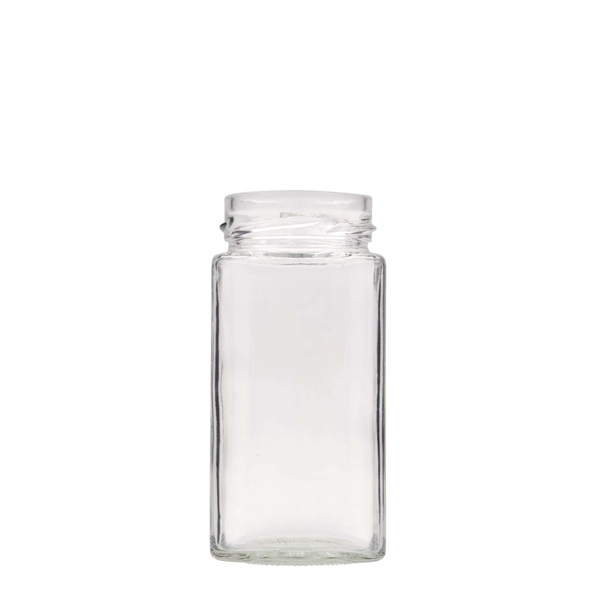 314 ml Frasco quadrado 'Funny', Boca: Deep-Twist-Off (DTO 58)