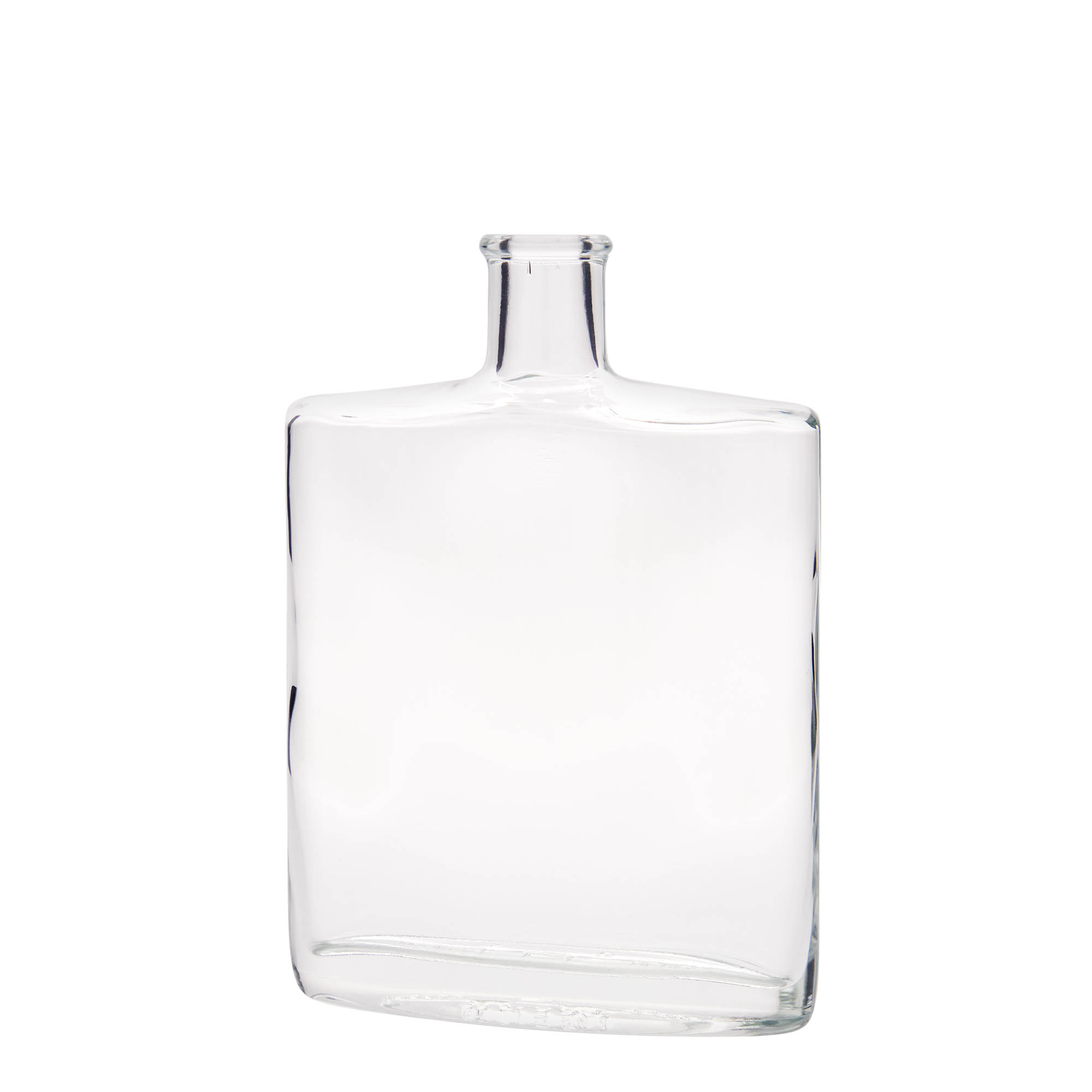Garrafa de vidro de 500 ml 'Zorbas', oval, boca: cortiça Garrafa de vidro de 500 ml 'Zorbas', oval, boca: cortiça