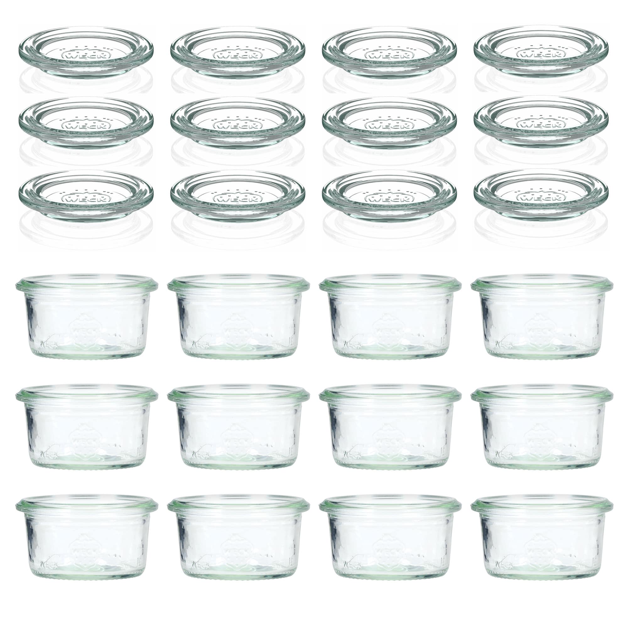 12x 50 ml frasco WECK com tampa de vidro RR 60