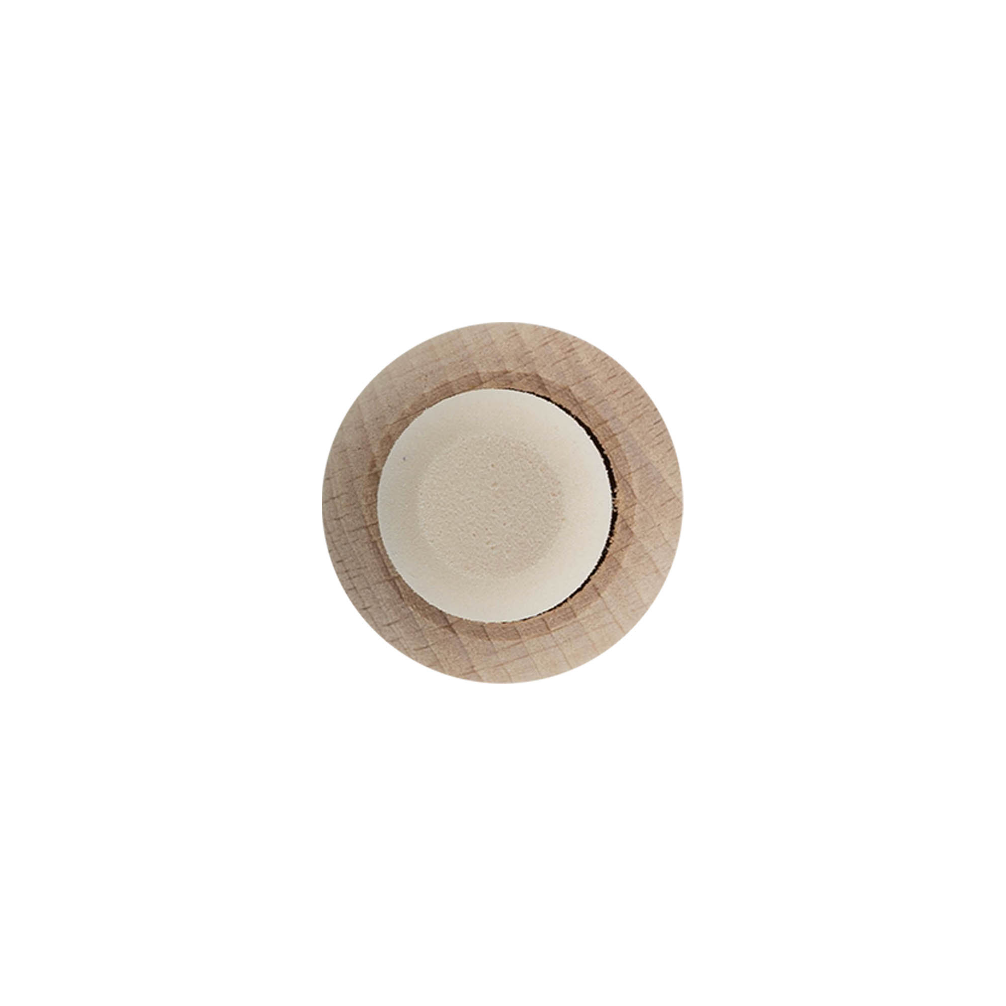 Rolha com pega 19 mm 'Bola', madeira/plástico, para boca: cortiça