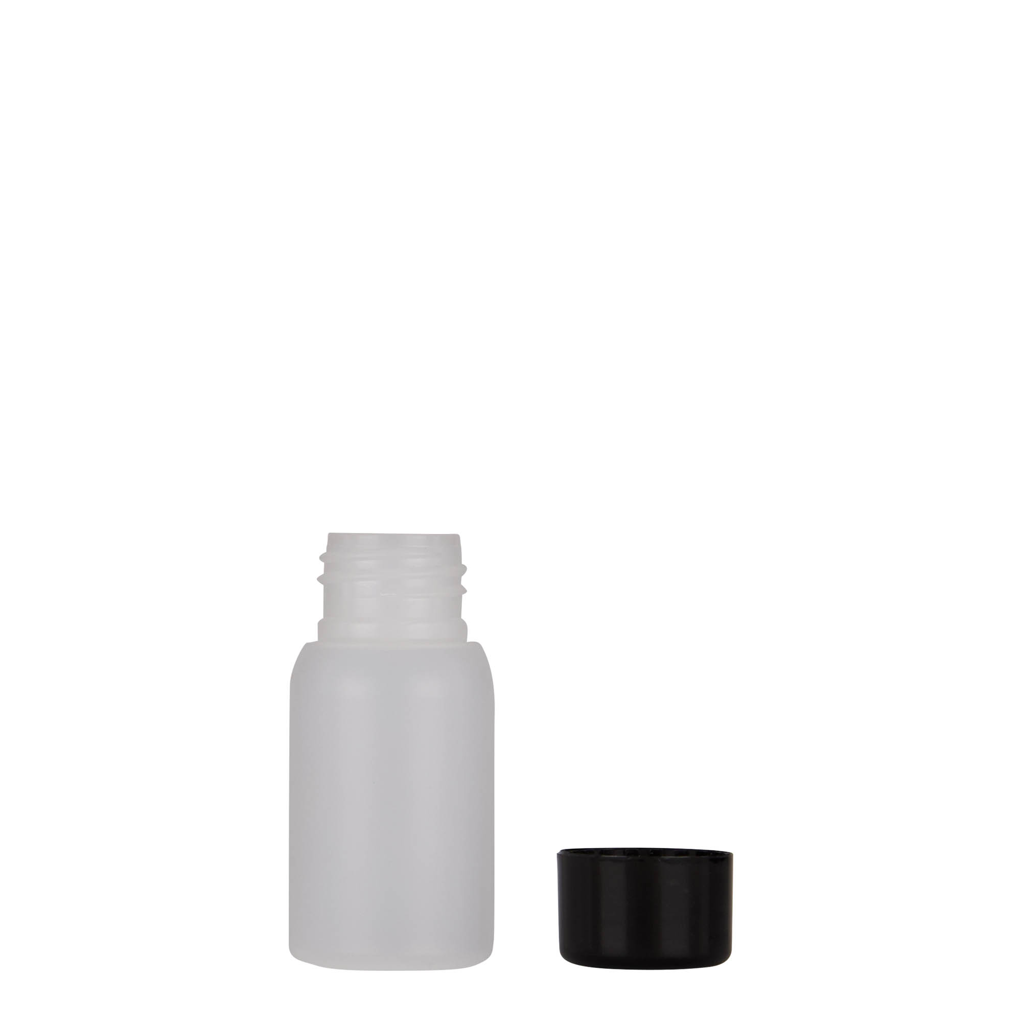 Frasco de plástico de 30 ml 'Tuffy', HDPE, natural, bocal: 24/410