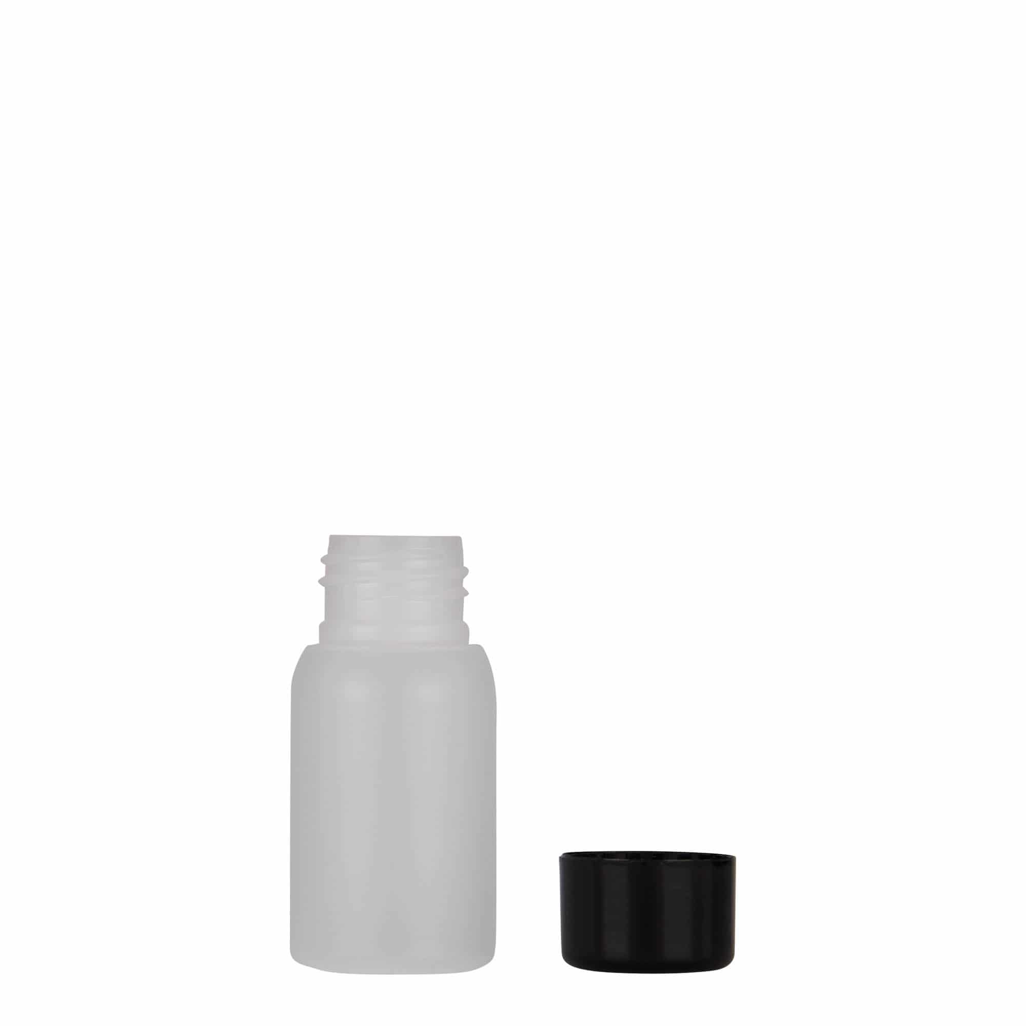 Frasco de plástico de 30 ml 'Tuffy', HDPE, natural, bocal: 24/410