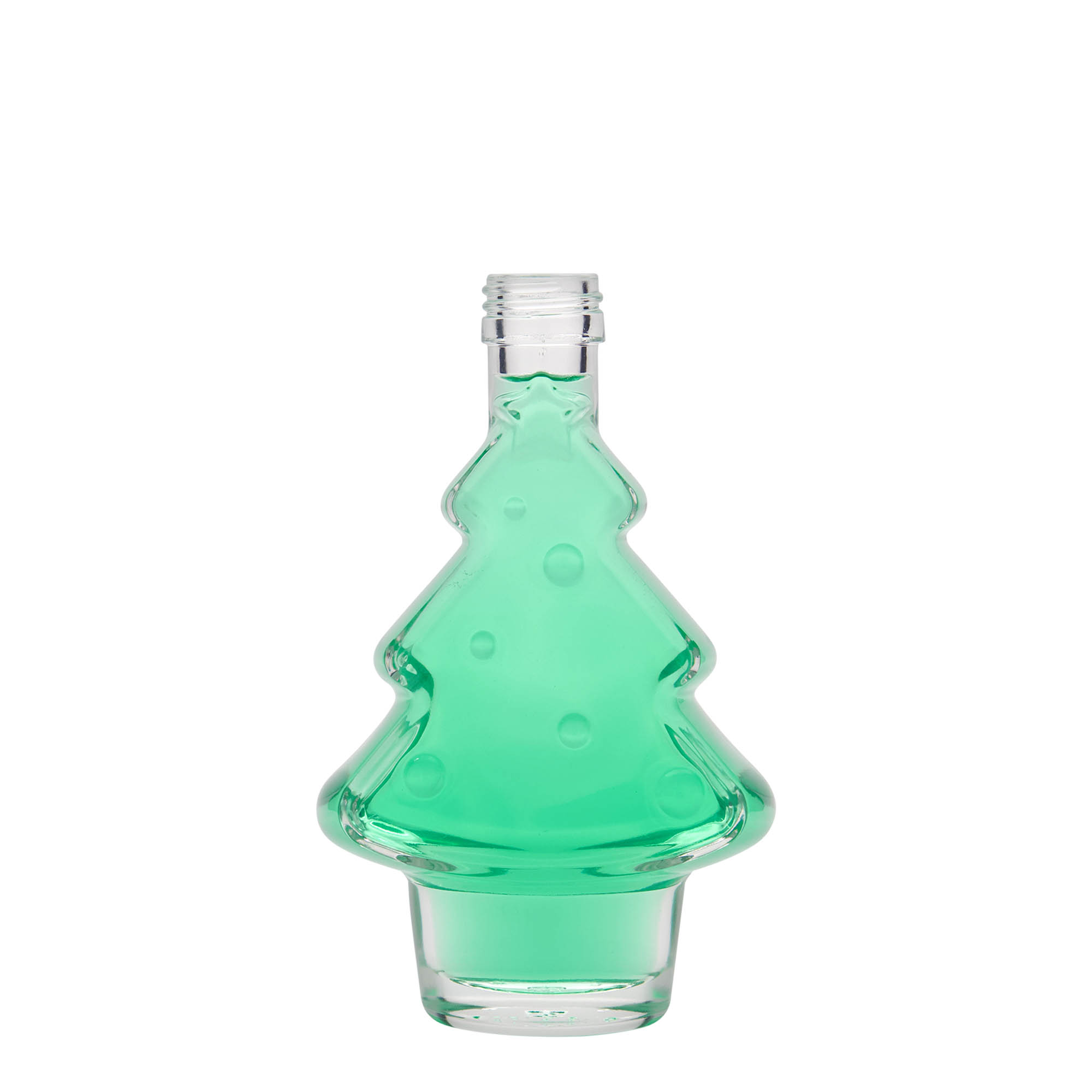 Frasco de vidro de 200 ml 'Árvore de Natal', boca: PP 28 Frasco de vidro de 200 ml 'Árvore de Natal', boca: PP 28
