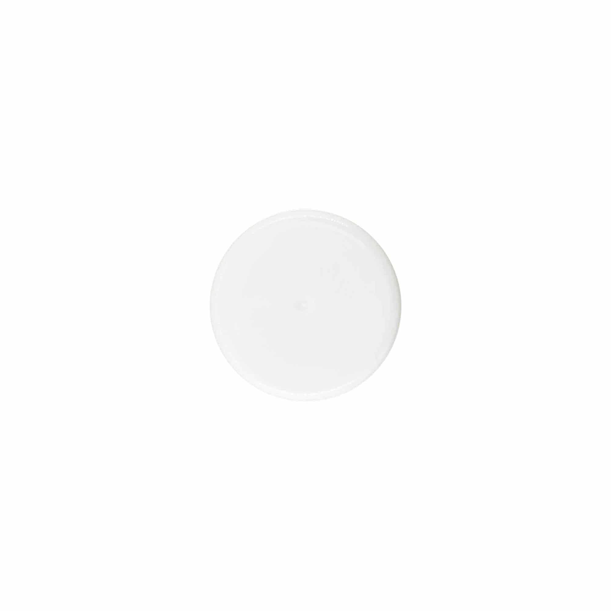 Tampa de rosca, plástico PP, branco, boca: 24/410