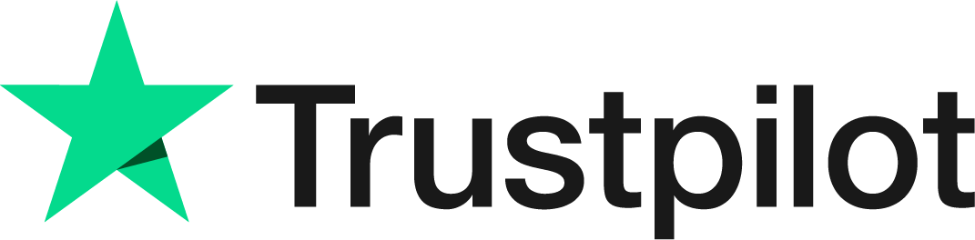 Logotipo do Trustpilot Logotipo Trustpilot, fonte preta com estrela verde