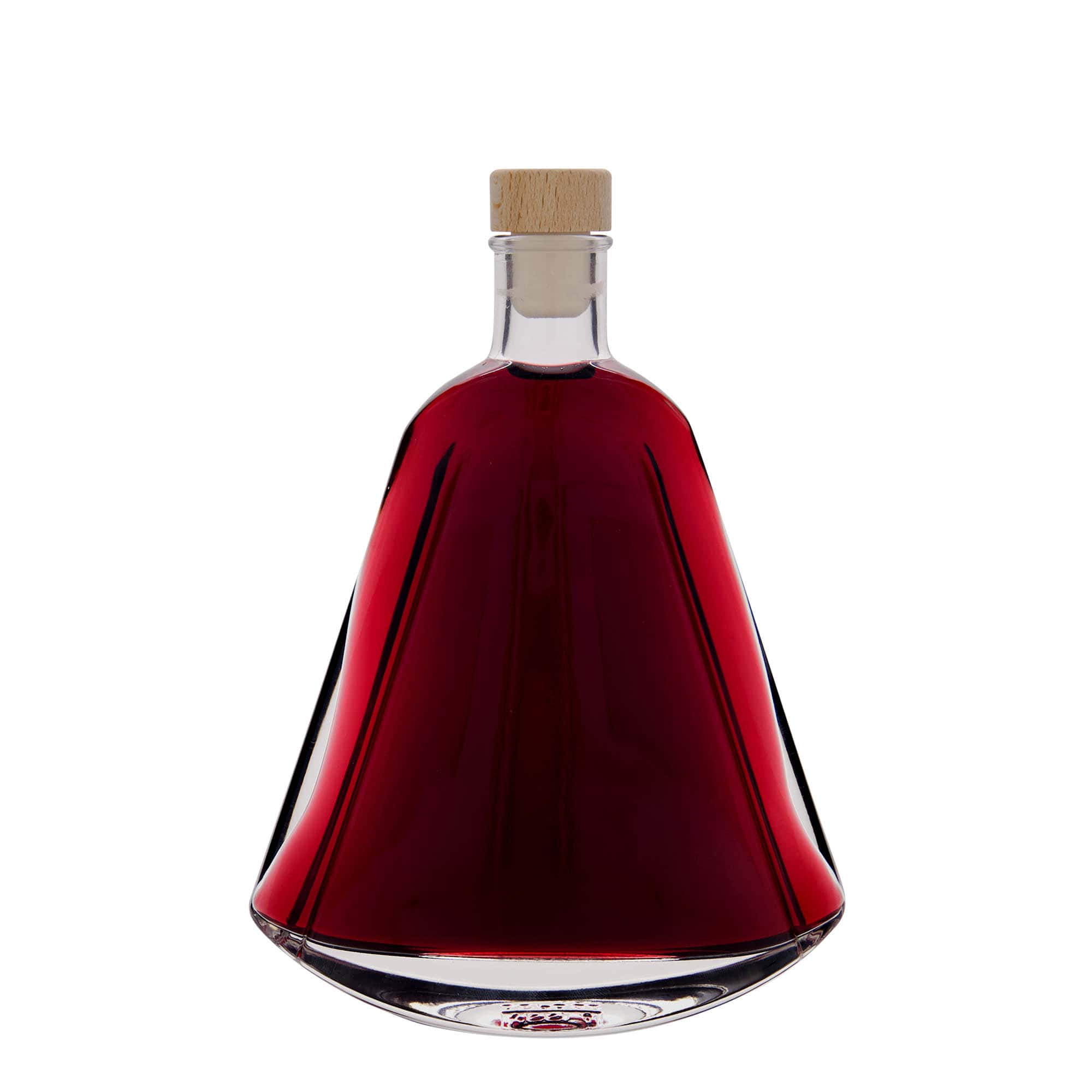 350 ml Garrafa de vidro 'Maurizio', oval, boca: Cortiça