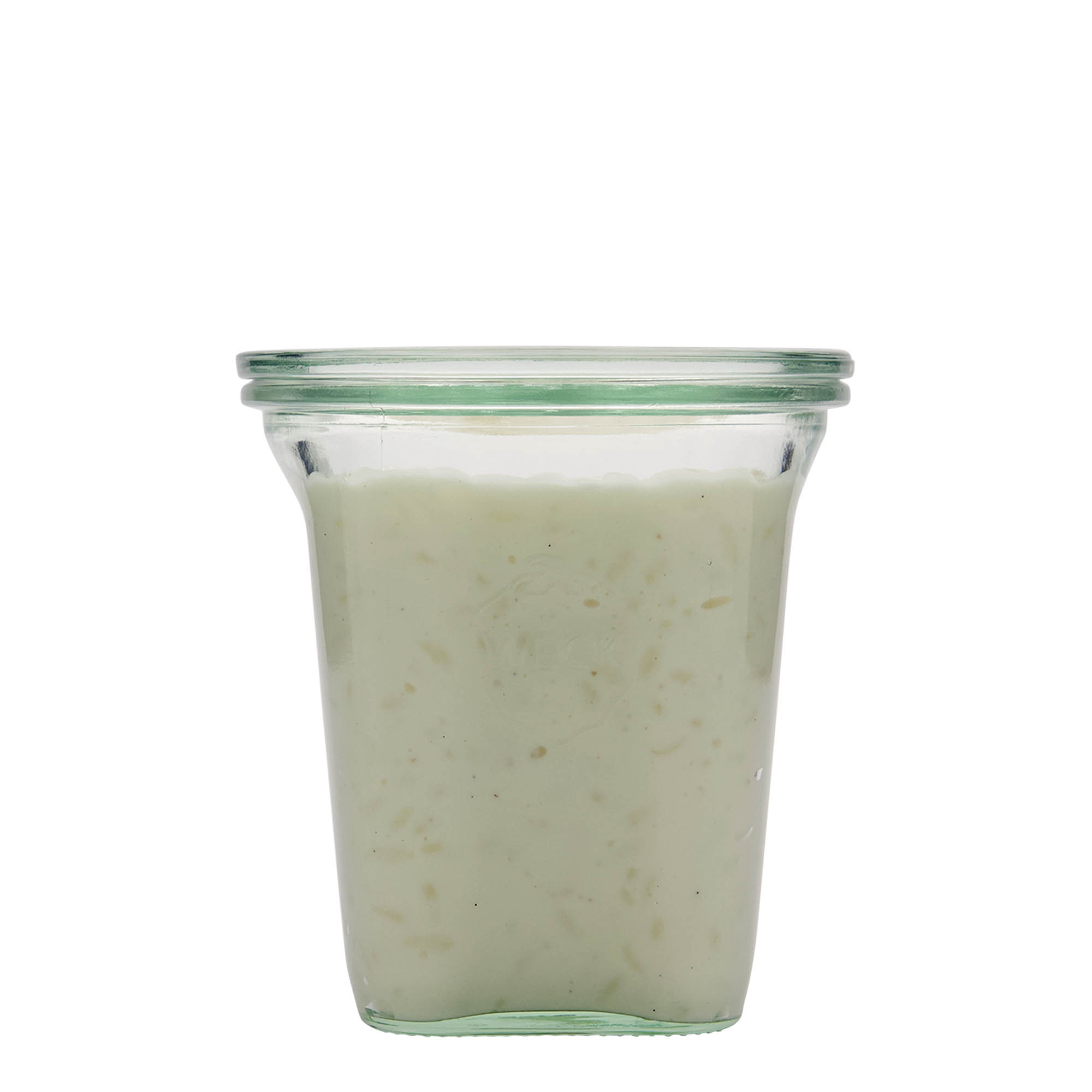 545 ml WECK Quadroglas, quadrado, abertura: borda redonda