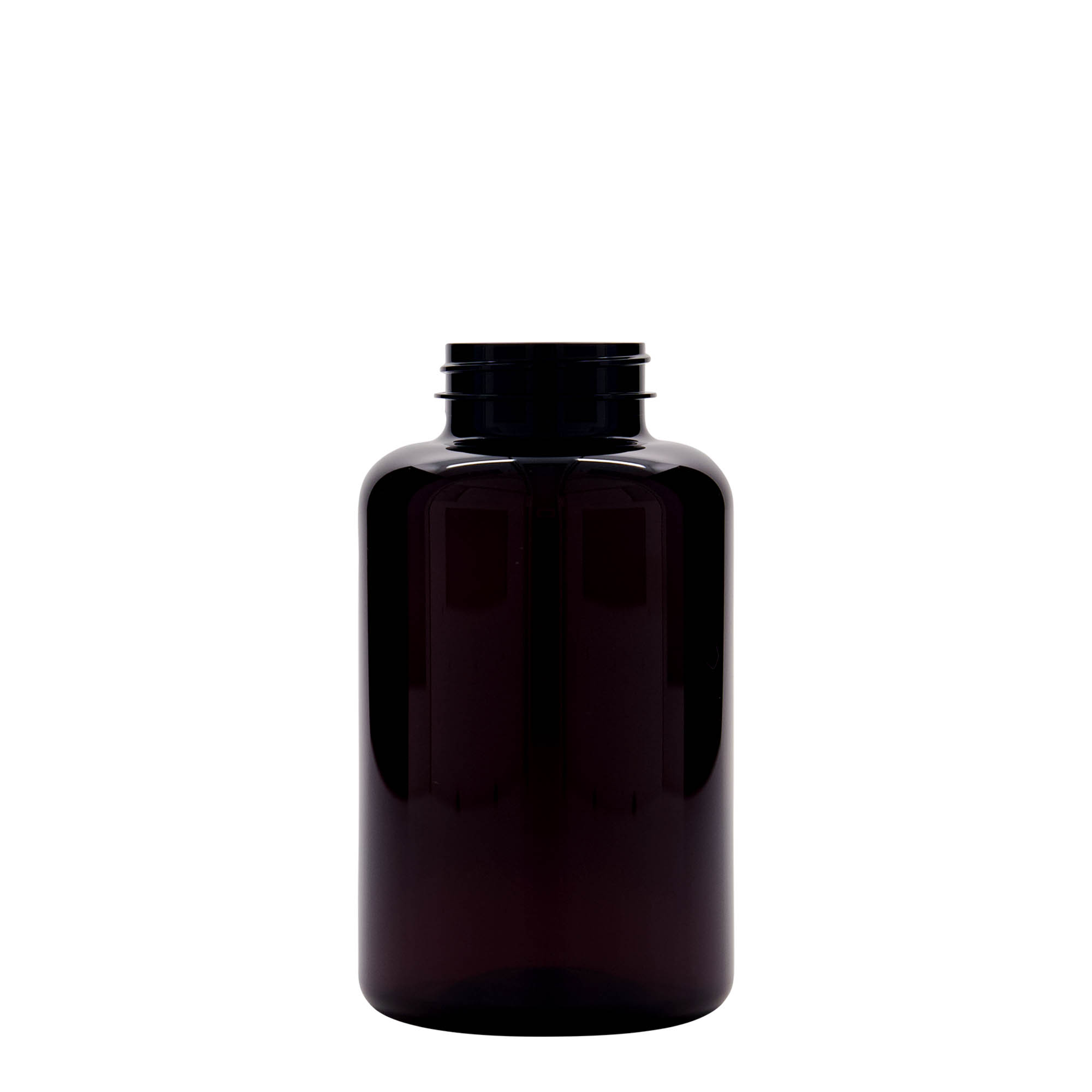 500 ml PET-frasco, plástico, castanho, bocal: 45/400