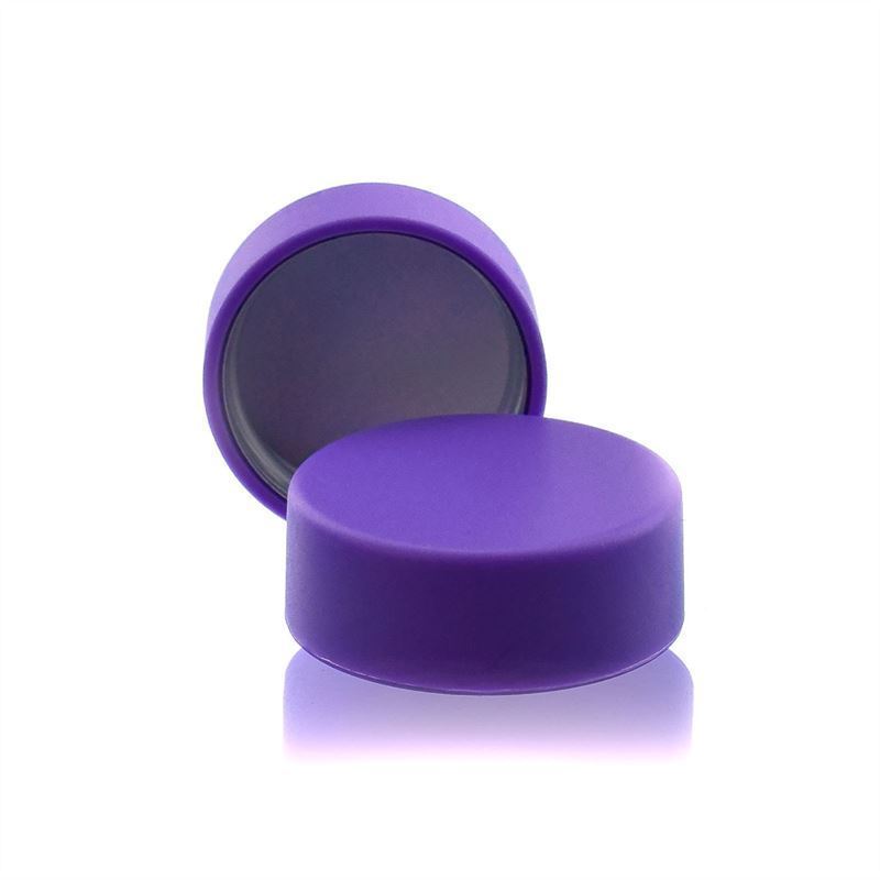 Tampa de rosca, plástico ABS, violeta, boca: GPI 28/400