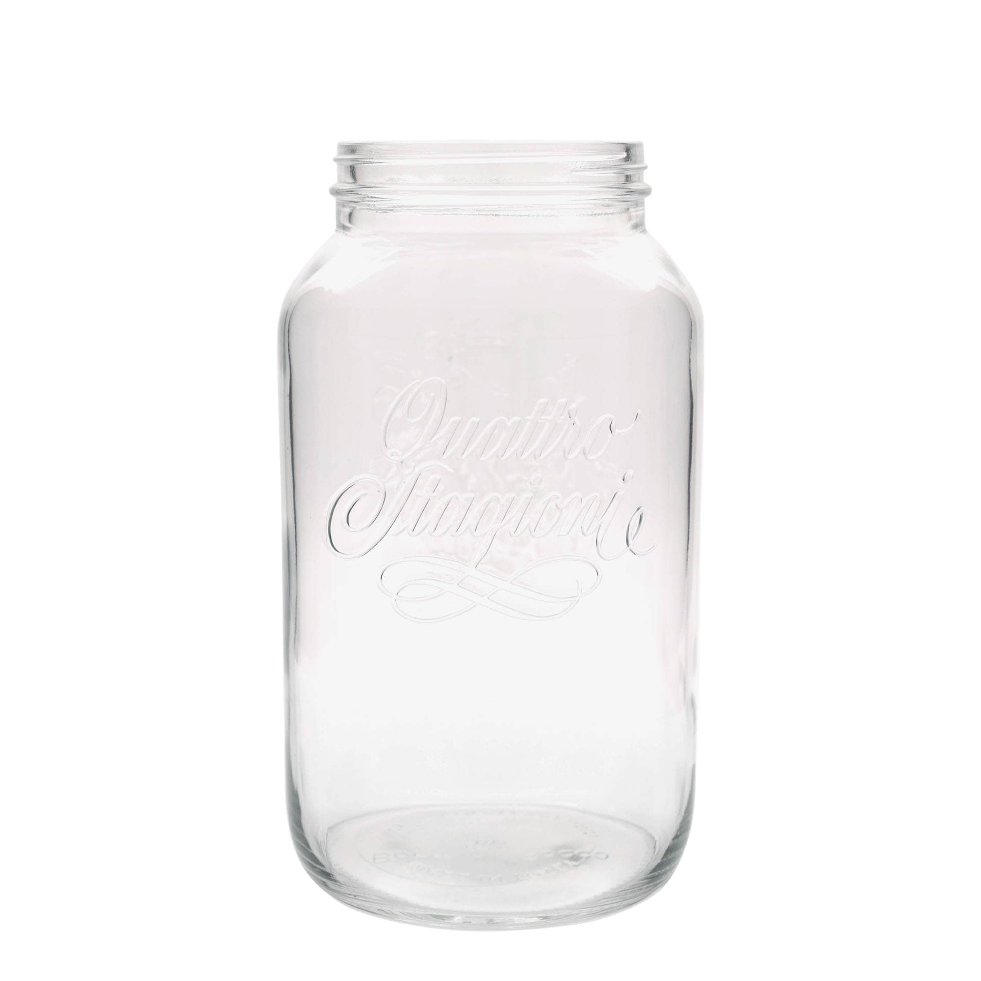 3.800 ml Frasco de vidro 'Quattro Stagioni', Boca: Tampa de rosca 3.800 ml Frasco de vidro 'Quattro Stagioni', Boca: Tampa de rosca