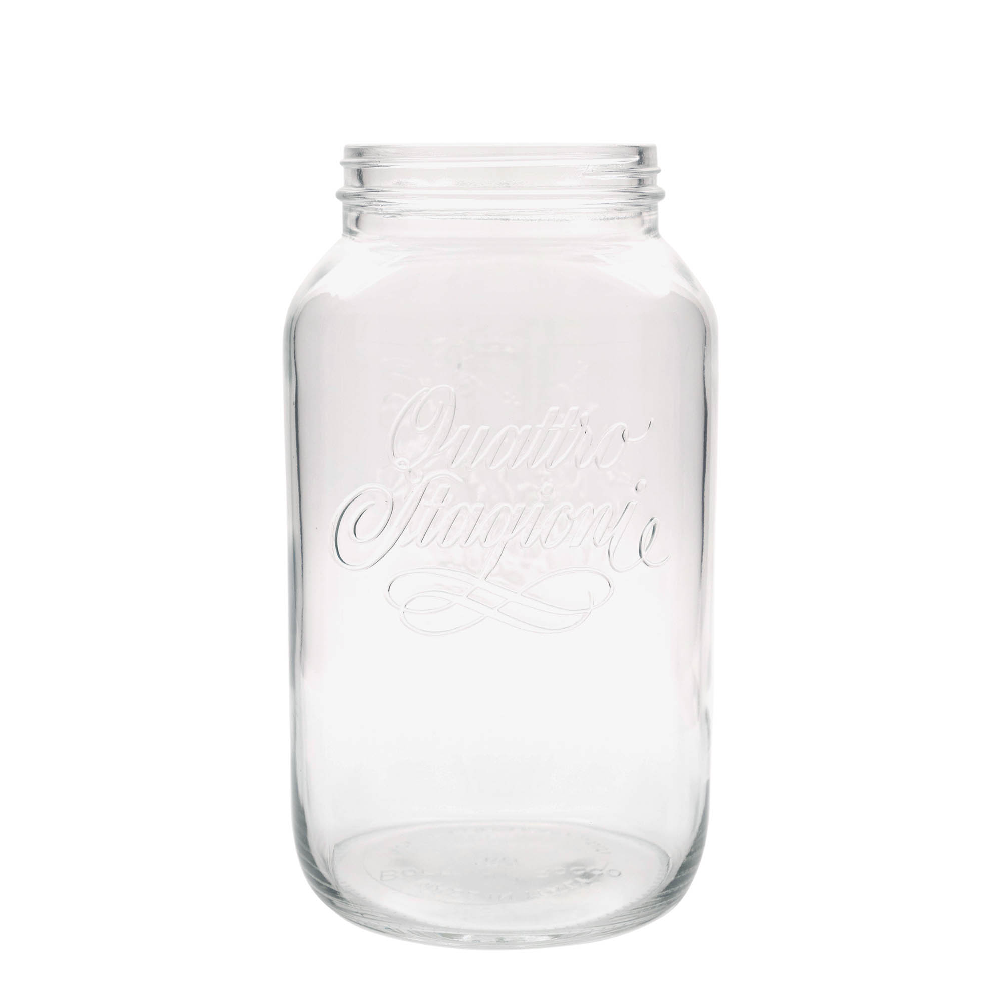 3.800 ml Frasco de vidro 'Quattro Stagioni', Boca: Tampa de rosca