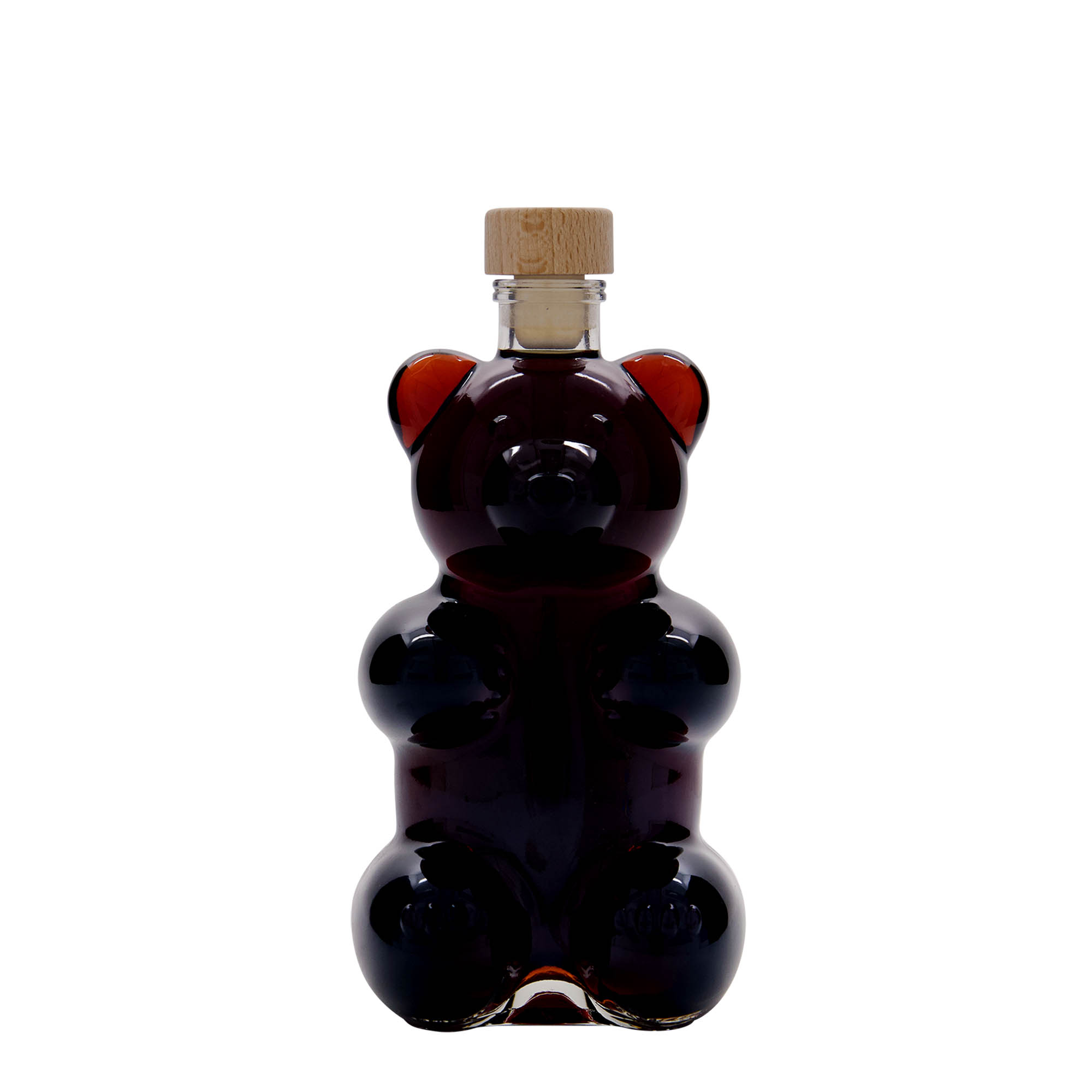 Garrafa de vidro de 350 ml 'Urso', Boca: Cortiça Garrafa de vidro de 350 ml 'Urso', Boca: Cortiça