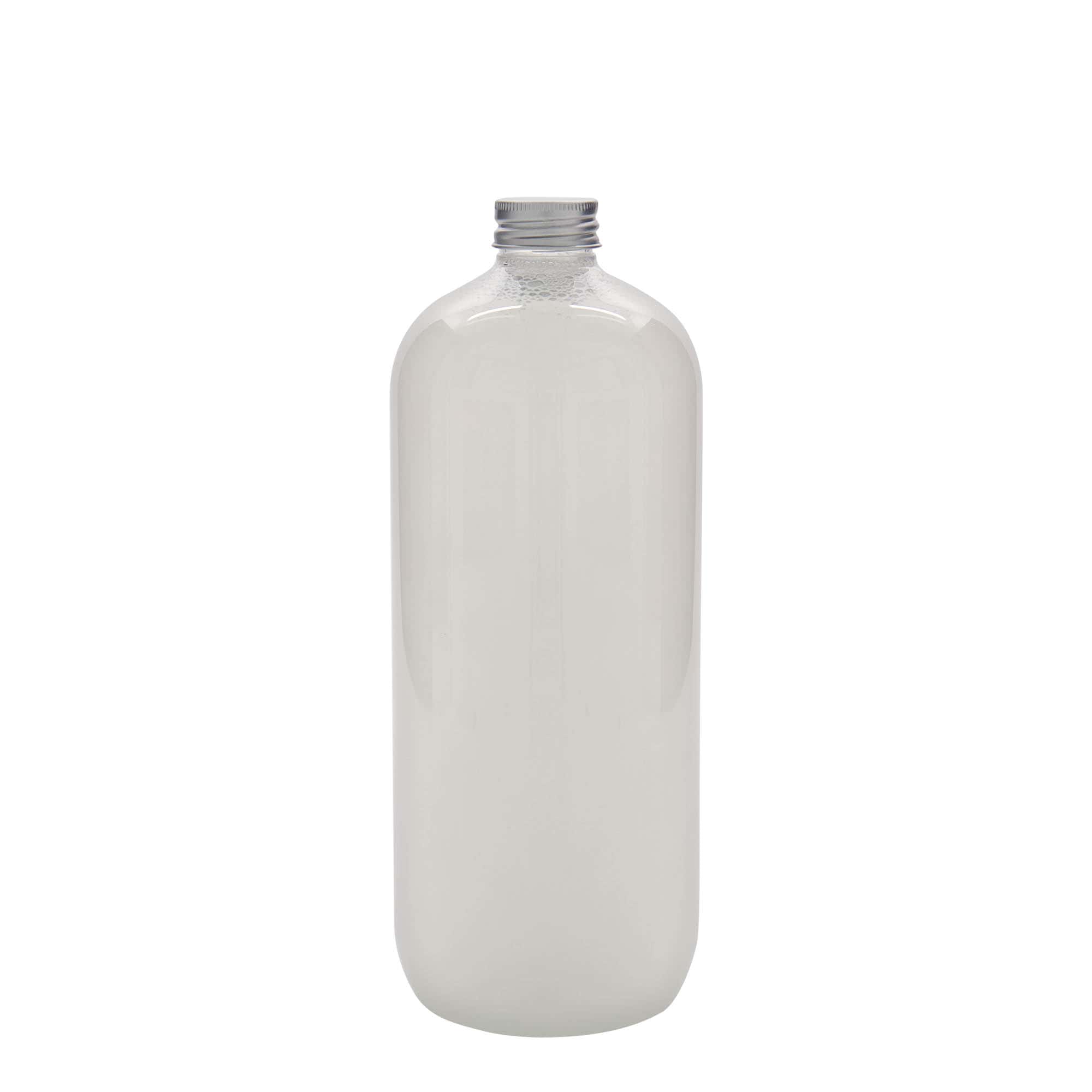 Garrafa PET de 1.000 ml 'Boston', plástico, boca: 28/410