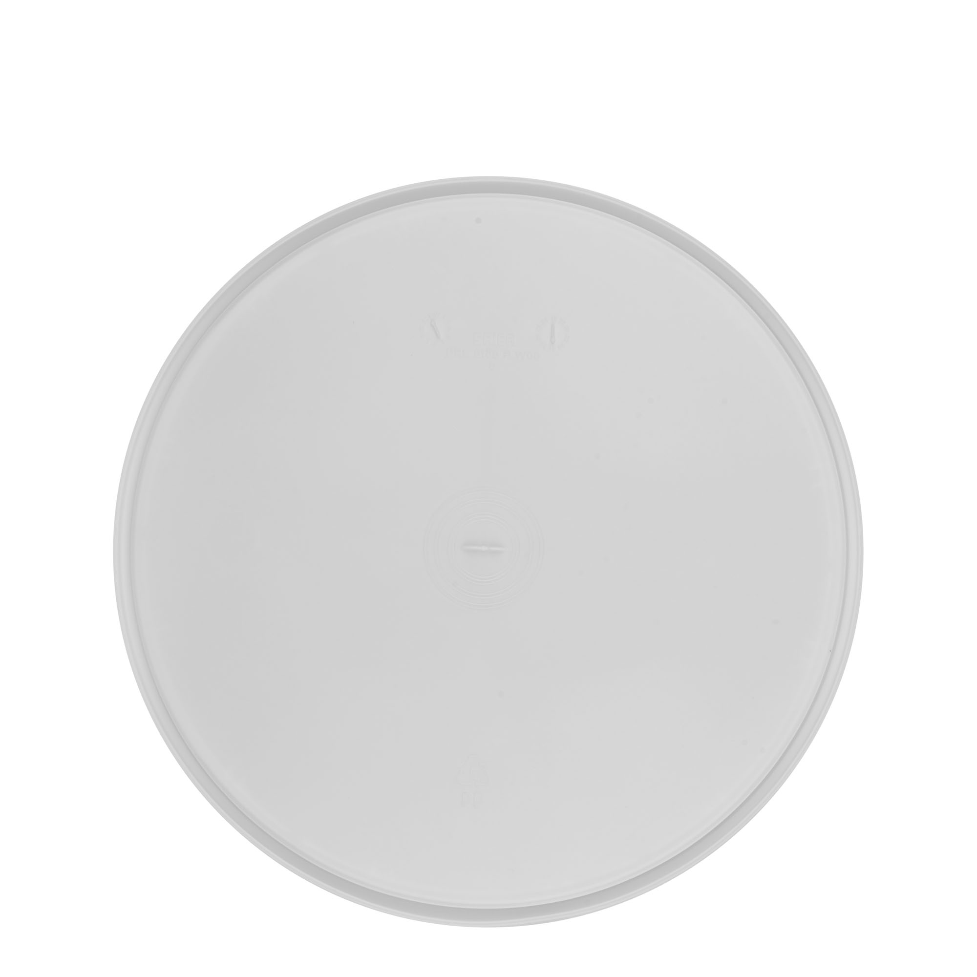 Tampa para baldes 20 l, plástico PP, branco