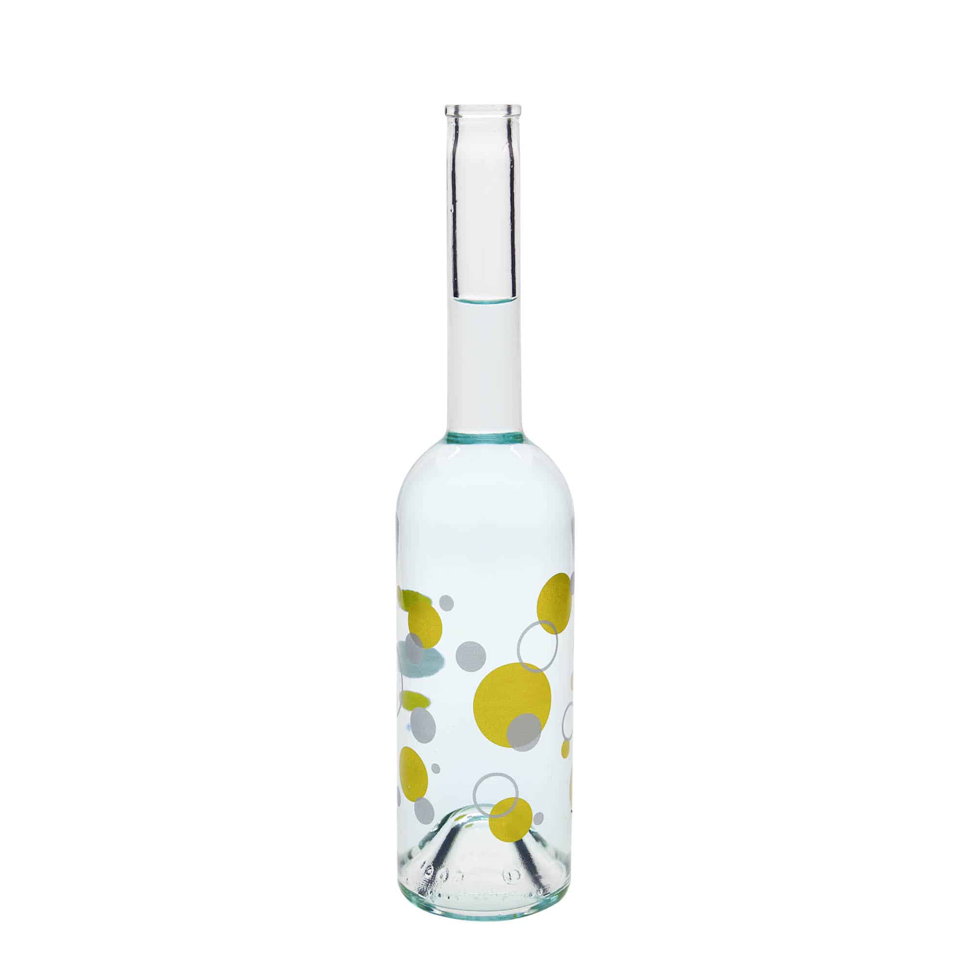 Garrafa de vidro 500 ml 'Ópera', motivo: pontos, boca: cortiça