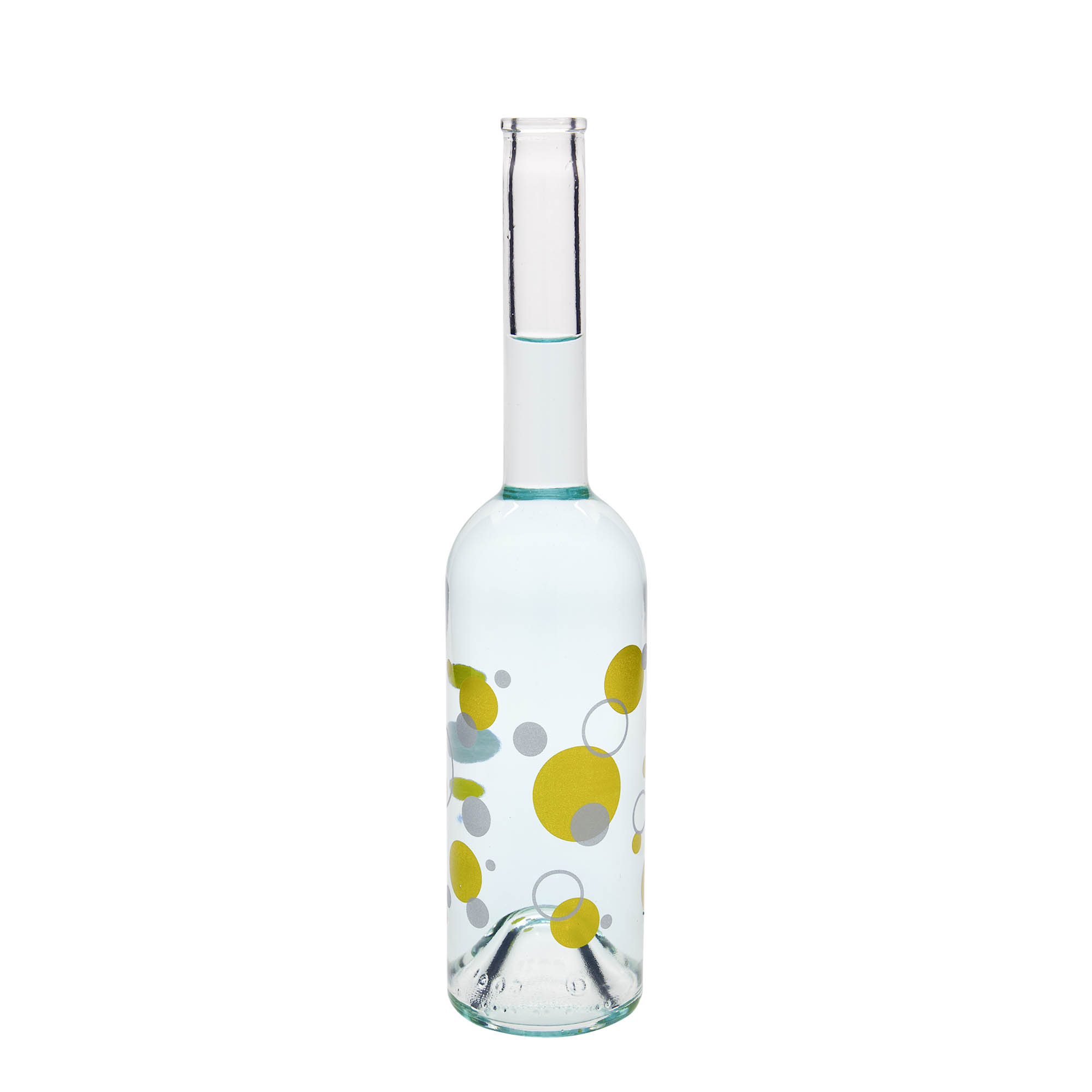 Garrafa de vidro 500 ml 'Ópera', motivo: pontos, boca: cortiça Garrafa de vidro 500 ml 'Ópera', motivo: pontos, boca: cortiça