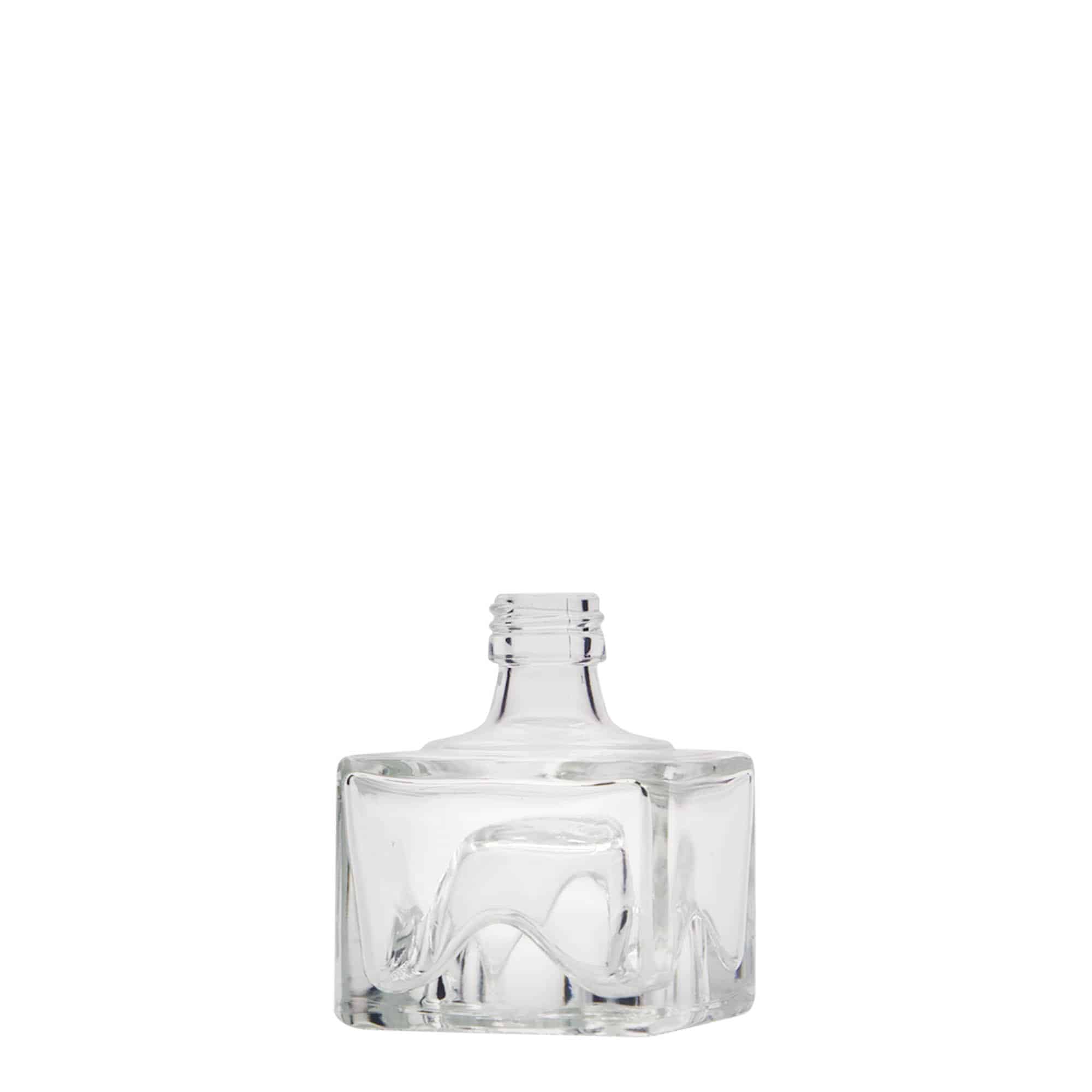 Frasco de vidro de 40 ml 'Cocolores', quadrado, bocal: PP 18