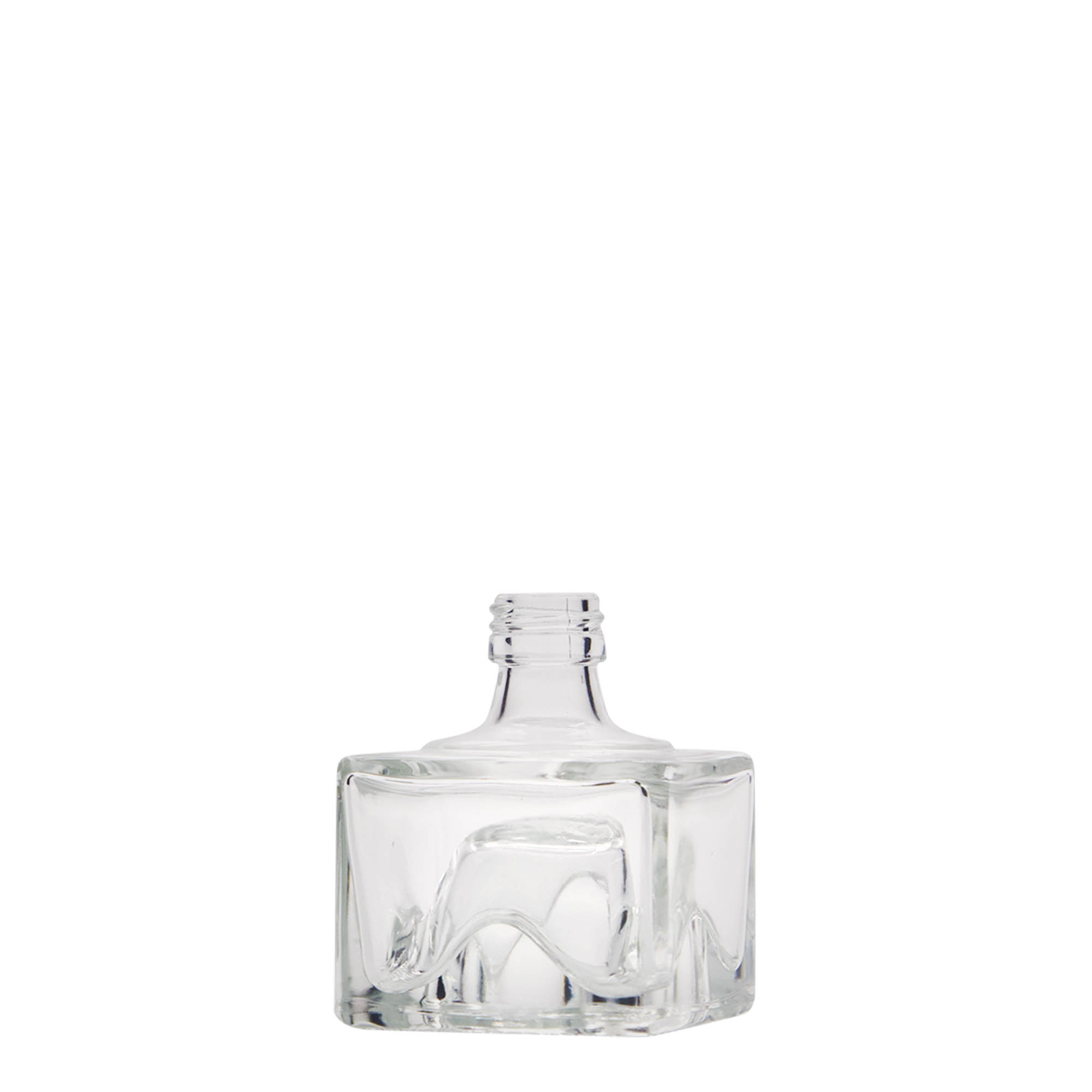 Frasco de vidro de 40 ml 'Cocolores', quadrado, bocal: PP 18 Frasco de vidro de 40 ml 'Cocolores', quadrado, bocal: PP 18