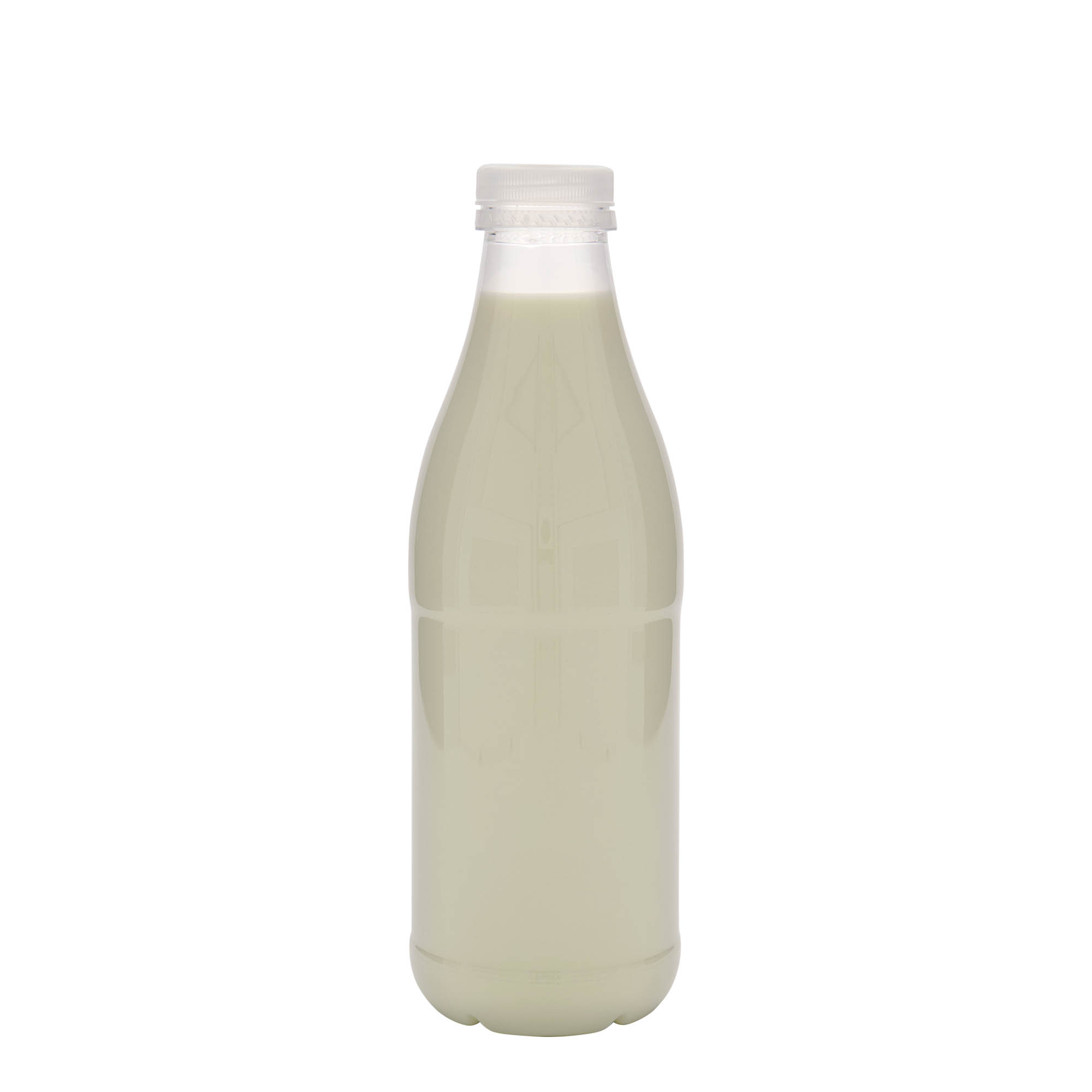 Garrafa PET de 1.000 ml 'Milk and Juice', plástico, boca: 38 mm