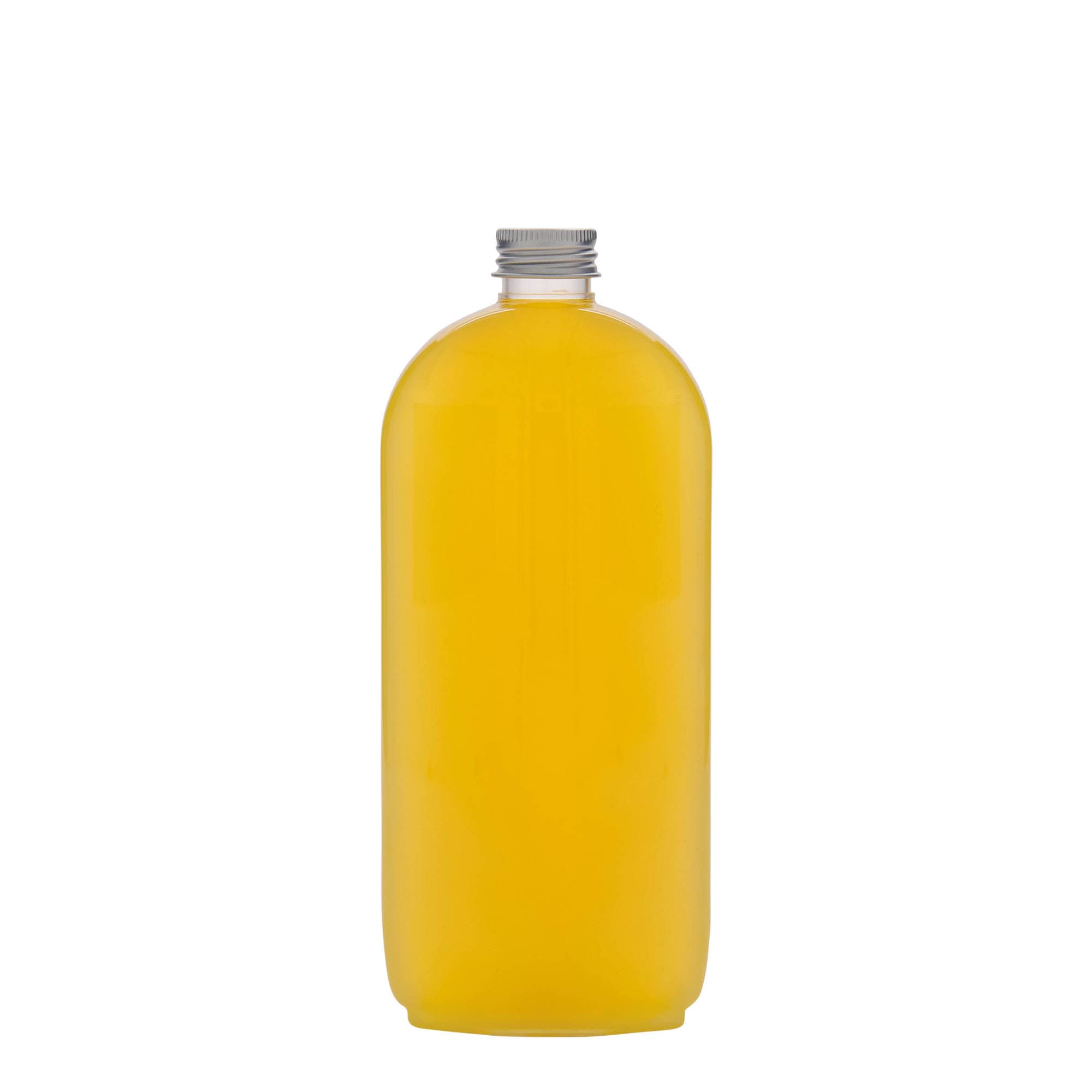 Garrafa PET de 500 ml 'Íris', oval, plástico, boca: 24/410