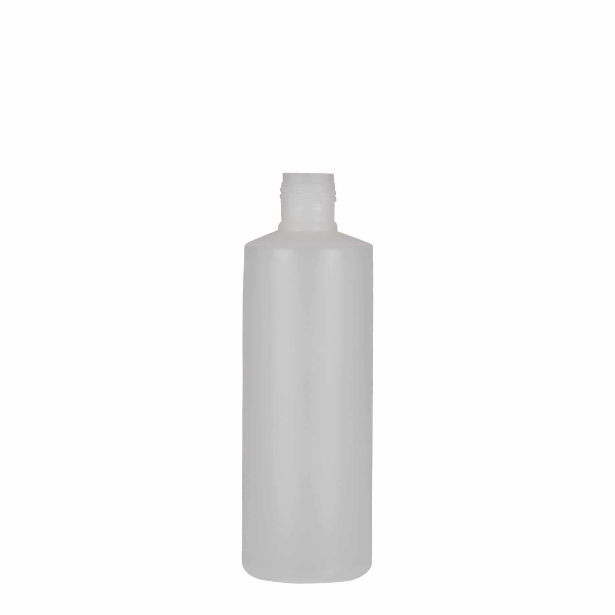 200 ml Garrafa redonda, plástico PE, transparente, boca: Tampa de rosca 200 ml Garrafa redonda, plástico PE, transparente, boca: Tampa de rosca