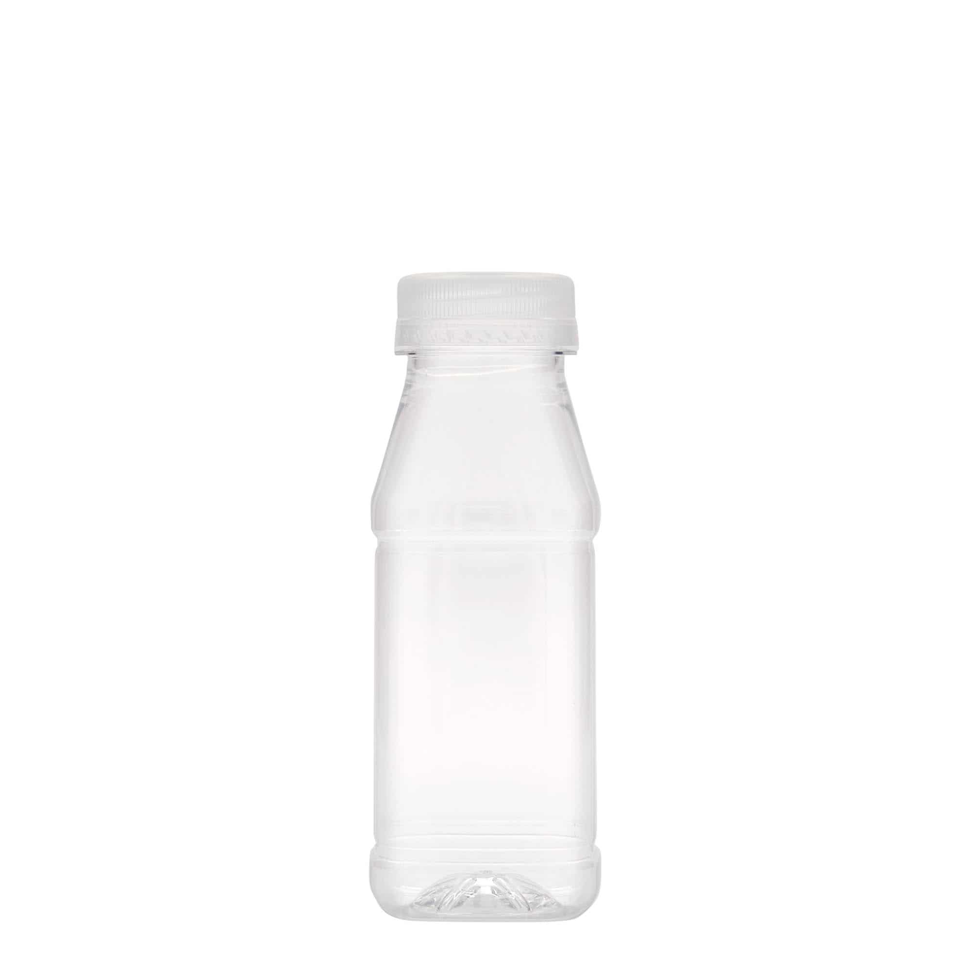 250 ml Garrafa PET 'Milk and Juice Carré',quadrada, plástico, boca: 38 mm