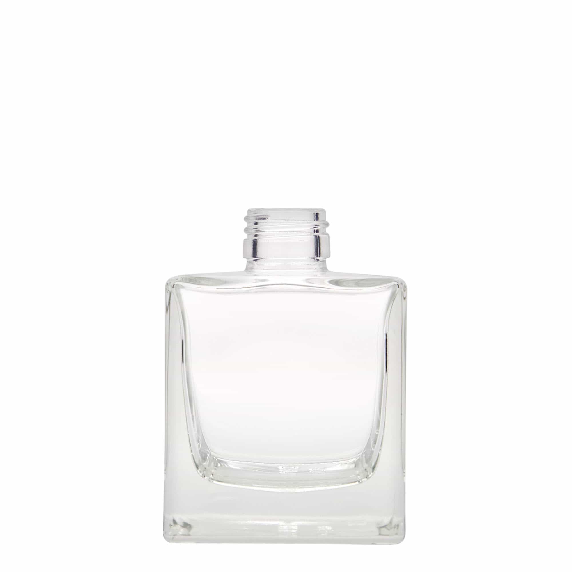 200 ml Garrafa de vidro 'Cube', quadrada, boca: PP 28 200 ml Garrafa de vidro 'Cube', quadrada, boca: PP 28