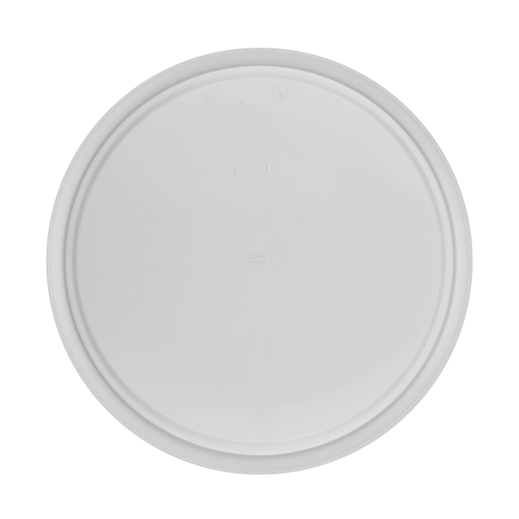 Tampa para balde de 30 l, plástico PP, branco