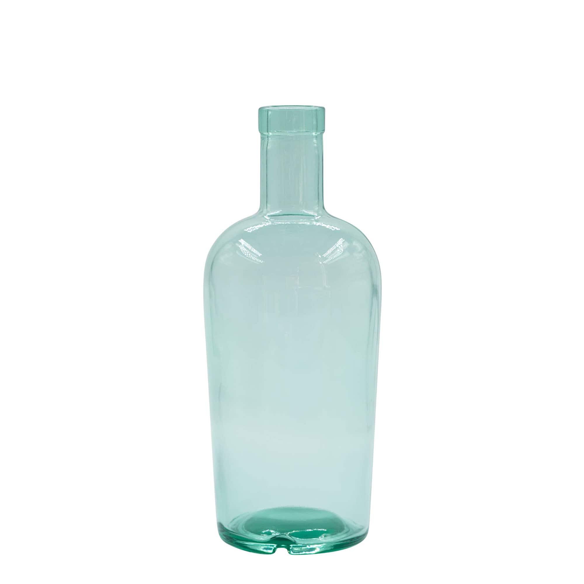 Garrafa de vidro de 700 ml 'Teo Light', boca: cortiça