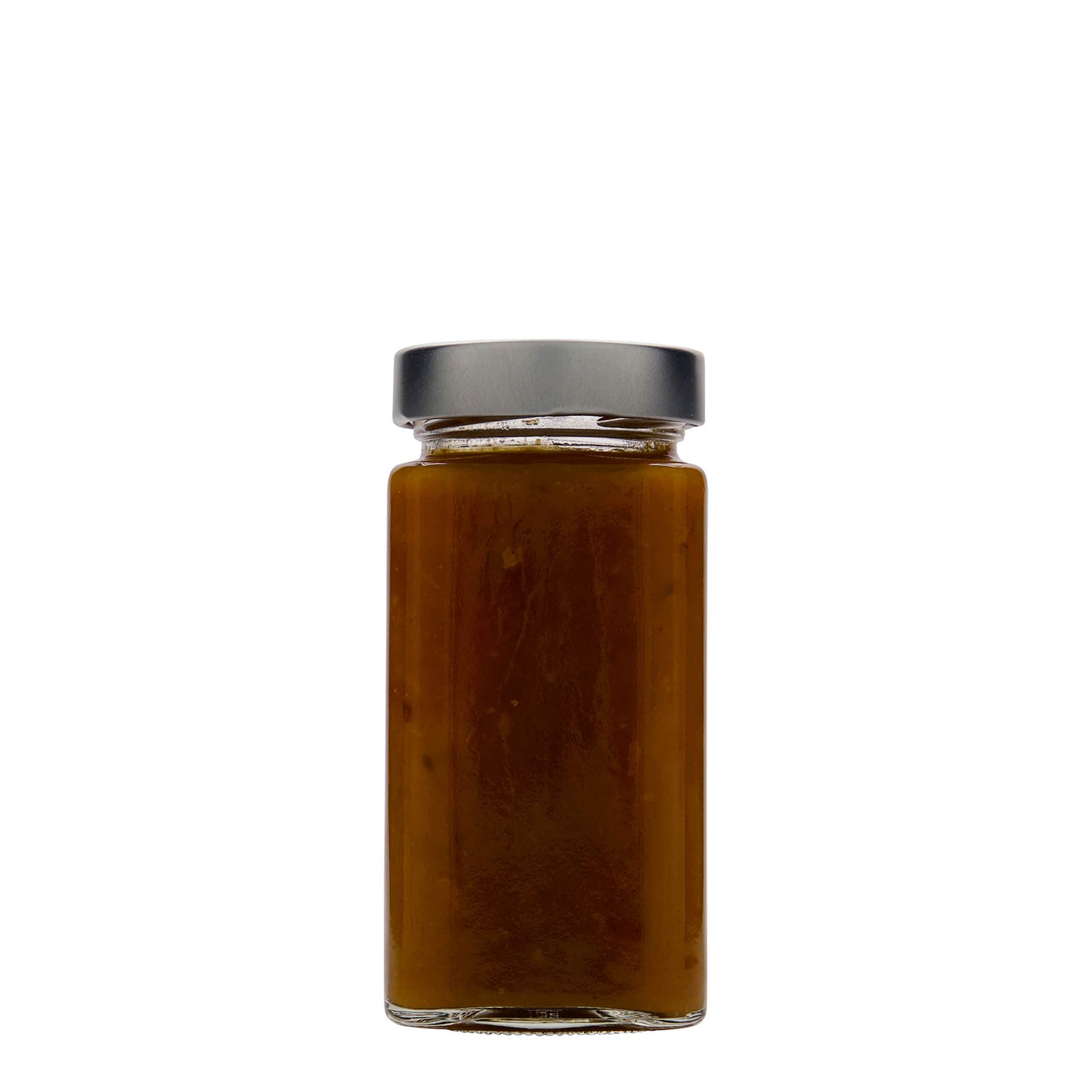 314 ml Frasco quadrado 'Funny', Boca: Deep-Twist-Off (DTO 58)