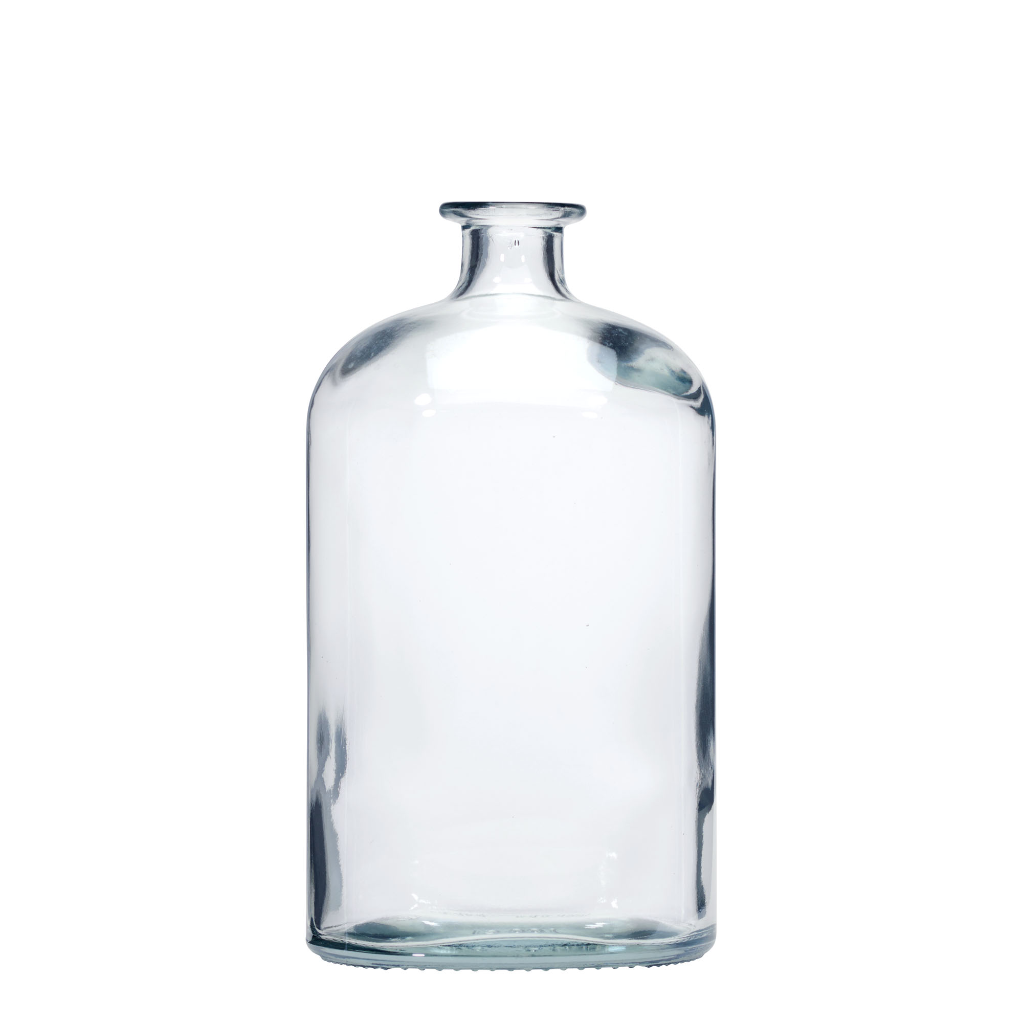Garrafa de vidro 1.000 ml 'Dundee', oval, gargalo: cortiça