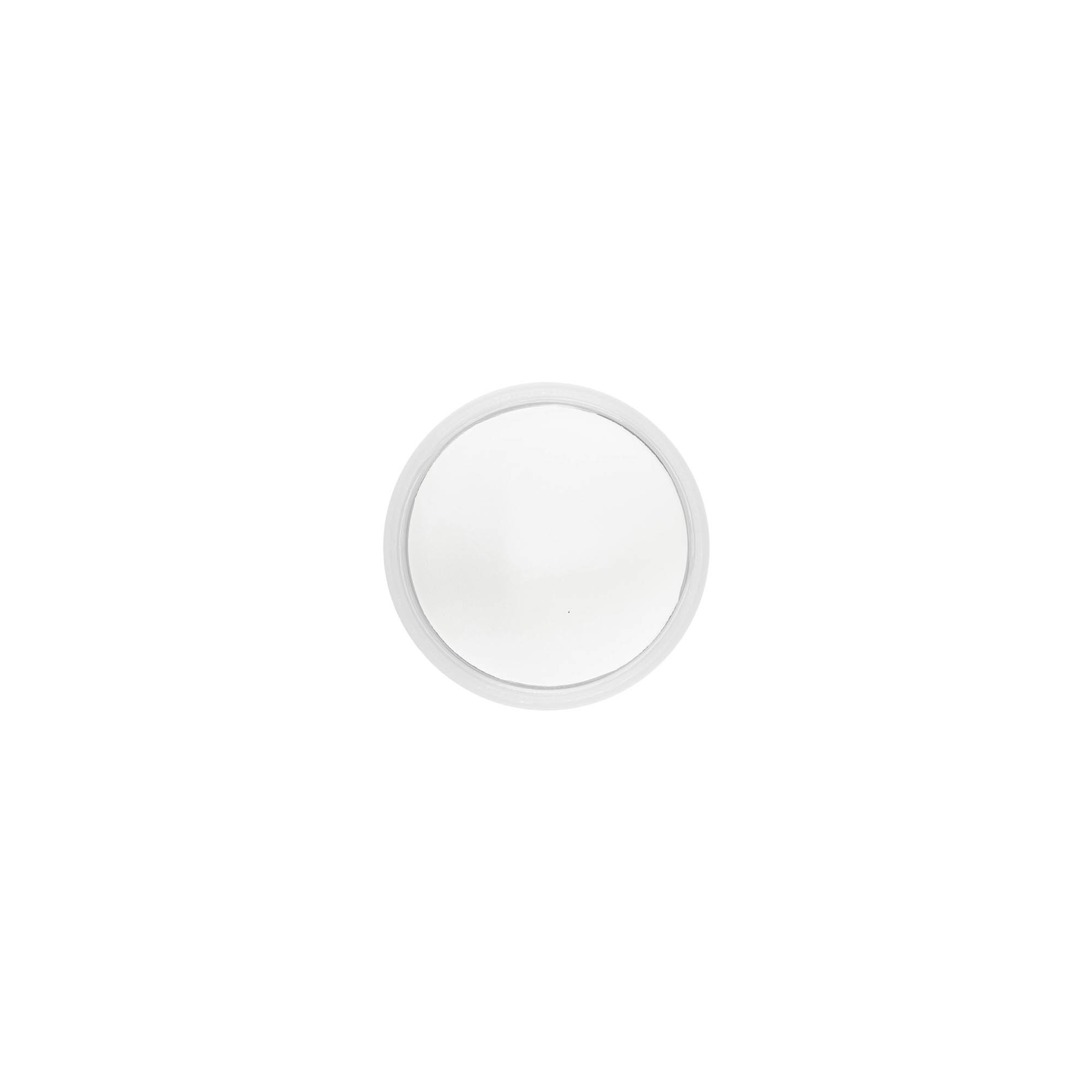 Tampa de rosca 'Edição Clear/Platina', plástico PP, branca, para bocal: 40/2P Tampa de rosca 'Edição Clear/Platina', plástico PP, branca, para bocal: 40/2P