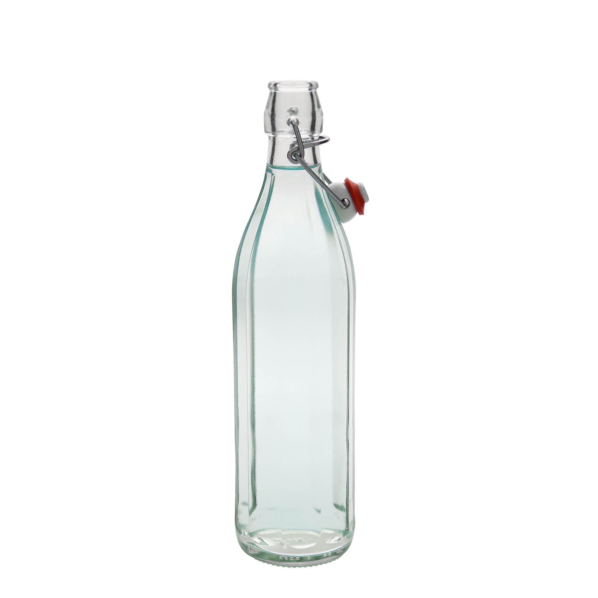Garrafa de vidro de 750 ml 'Bravo', decagonal, boca: fecho de alavanca Garrafa de vidro de 750 ml 'Bravo', decagonal, boca: fecho de alavanca