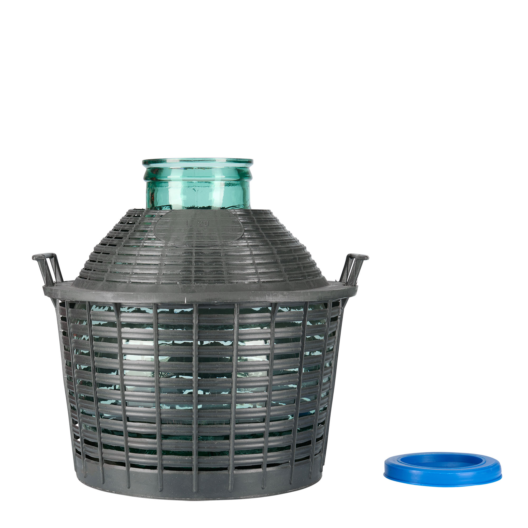 20 l garrafa de balão de boca larga, vidro, abertura: tampa de encaixe