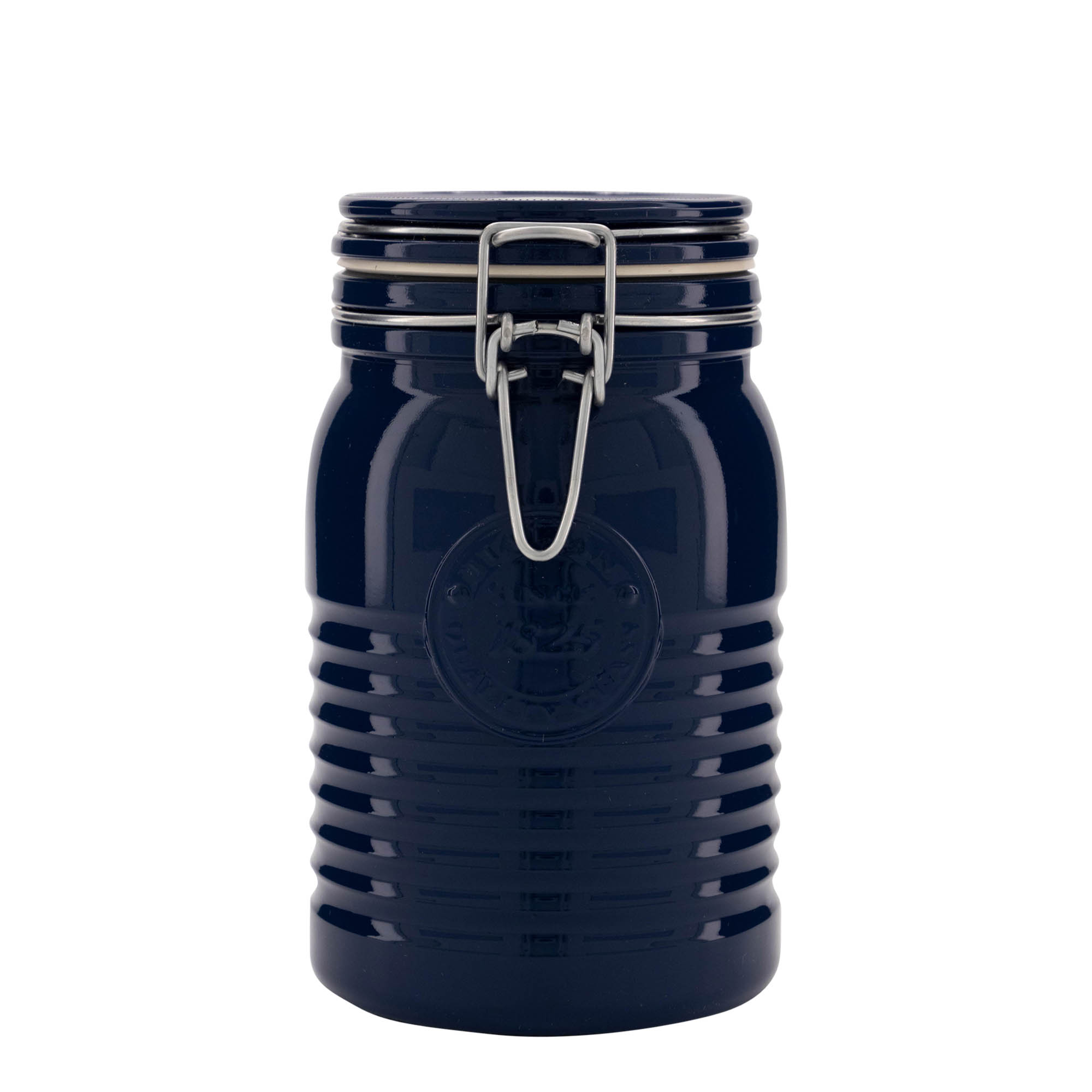 1.000 ml frasco com fecho de alavanca 'Officina 1825', azul, abertura: fecho de alavanca