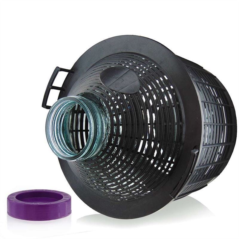 25 l garrafa de balão de boca larga, vidro, boca: tampa de rosca