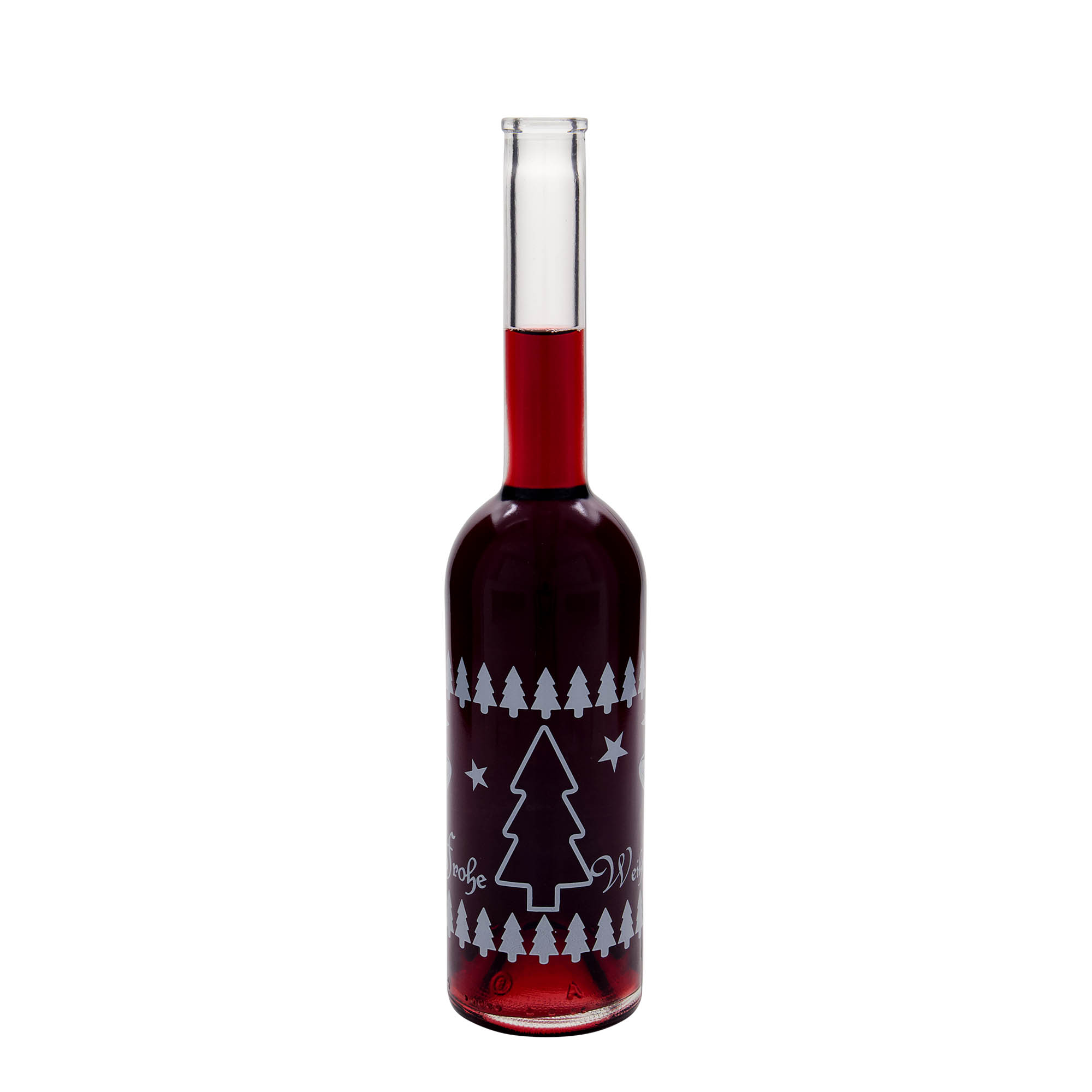 Garrafa de vidro 500 ml 'Ópera', motivo: Natal clássico, boca: rolha Garrafa de vidro 500 ml 'Ópera', motivo: Natal clássico, boca: rolha