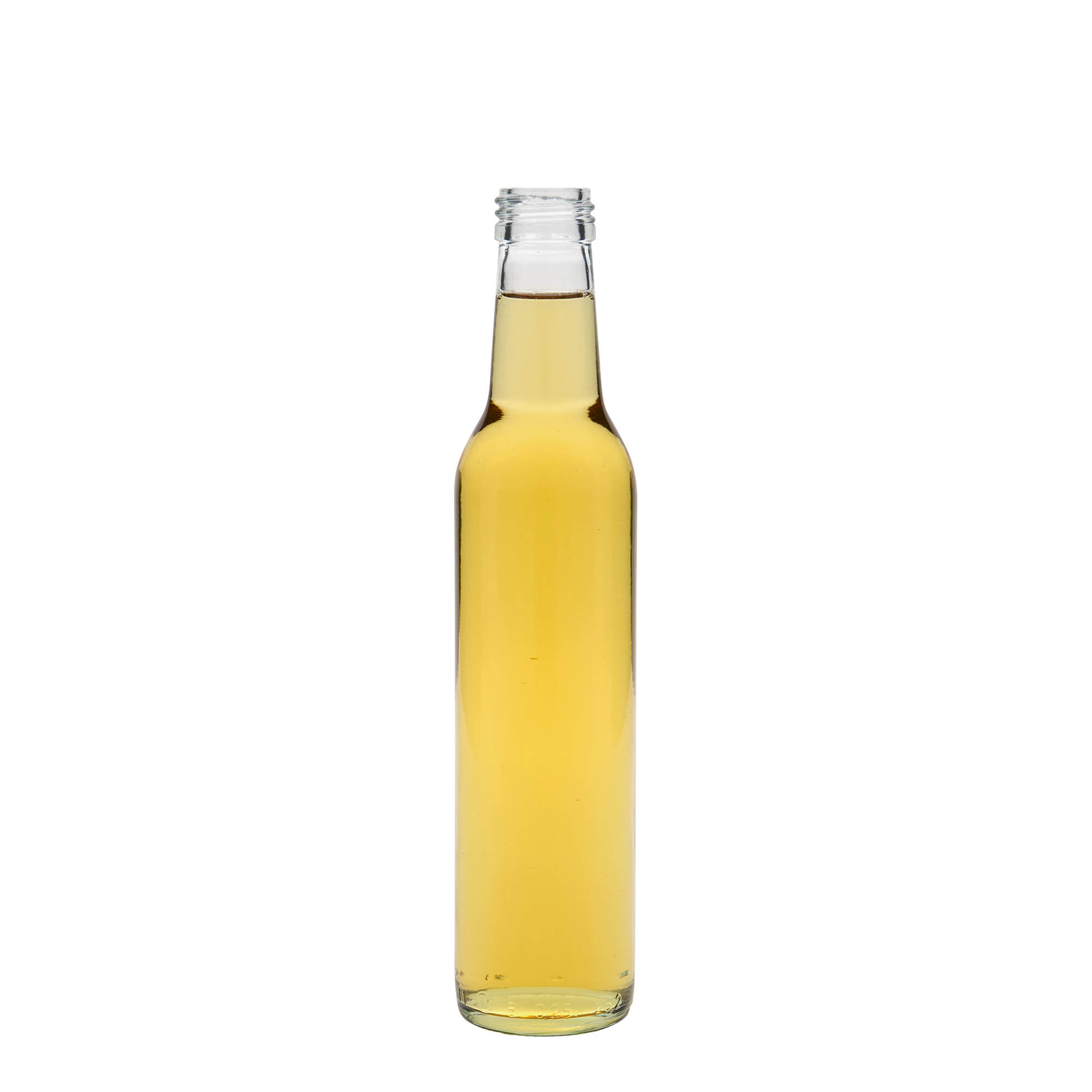 Frasco de vidro de 250 ml 'Cilíndrico', boca: PP 28 Frasco de vidro de 250 ml 'Cilíndrico', boca: PP 28