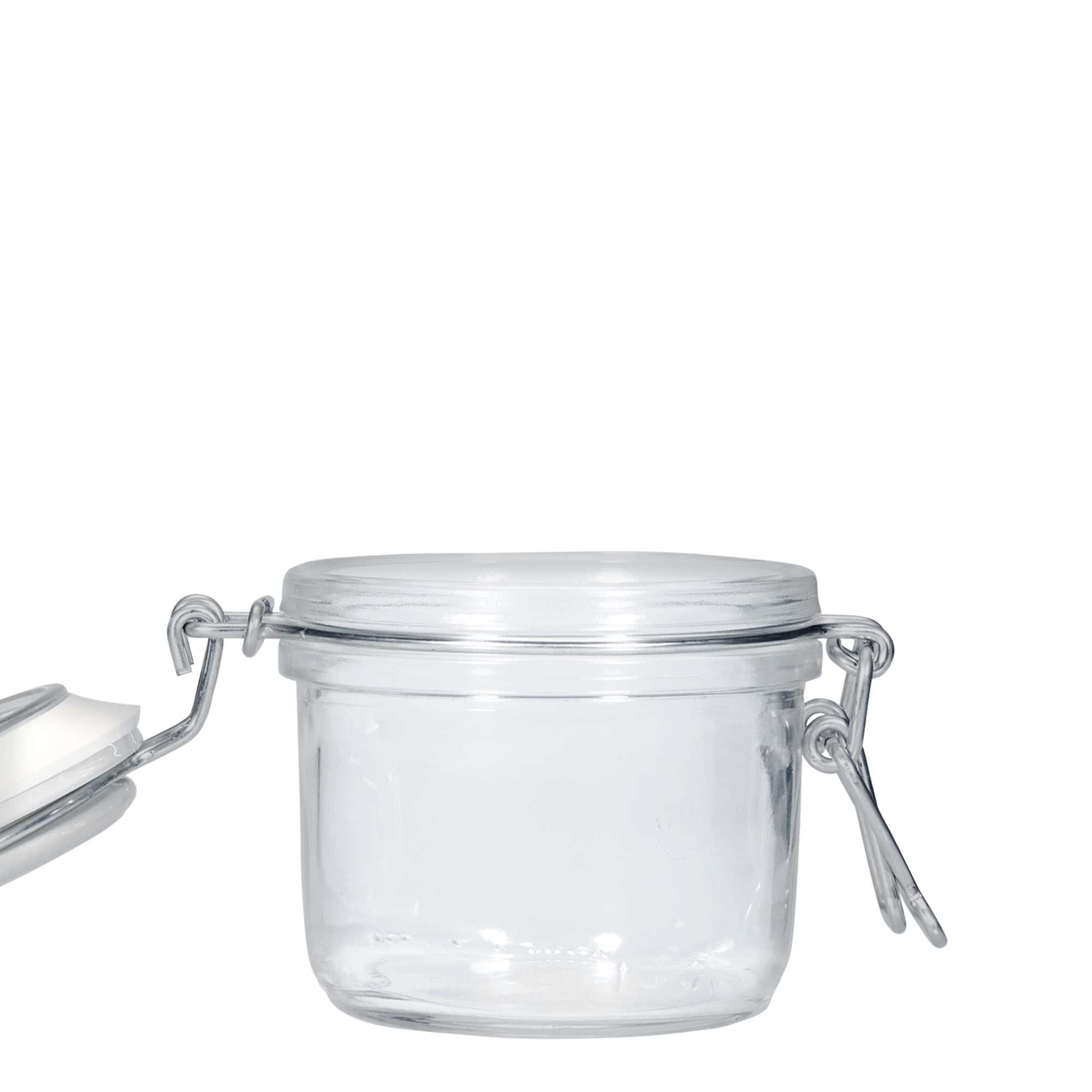 Frasco de vidro com fecho de alavanca de 200 ml 'Fido', azul, boca: fecho de alavanca