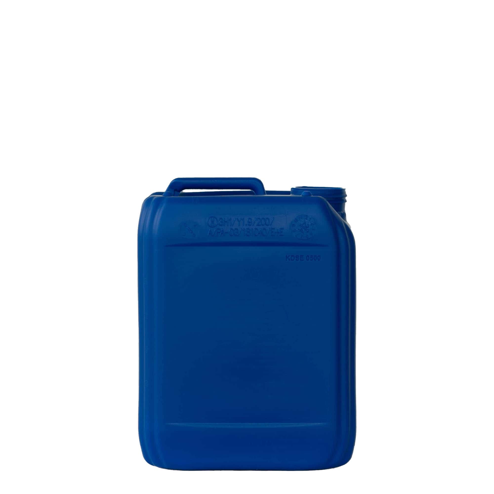 5 l Jerricans de plástico, plástico PEAD, azul, boca: ND 55 5 l Jerricans de plástico, plástico PEAD, azul, boca: ND 55