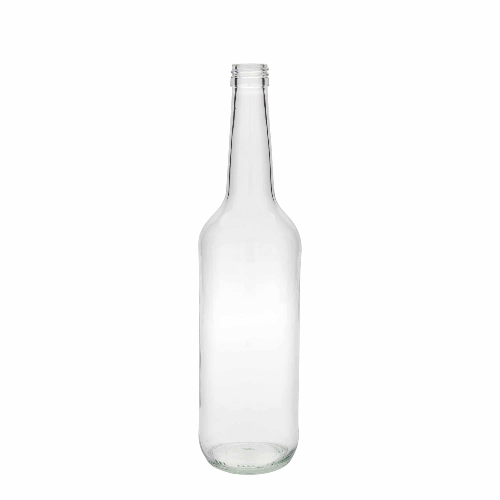 700 ml Garrafa de vidro pescoço reto, boca: PP 28 700 ml Garrafa de vidro pescoço reto, boca: PP 28