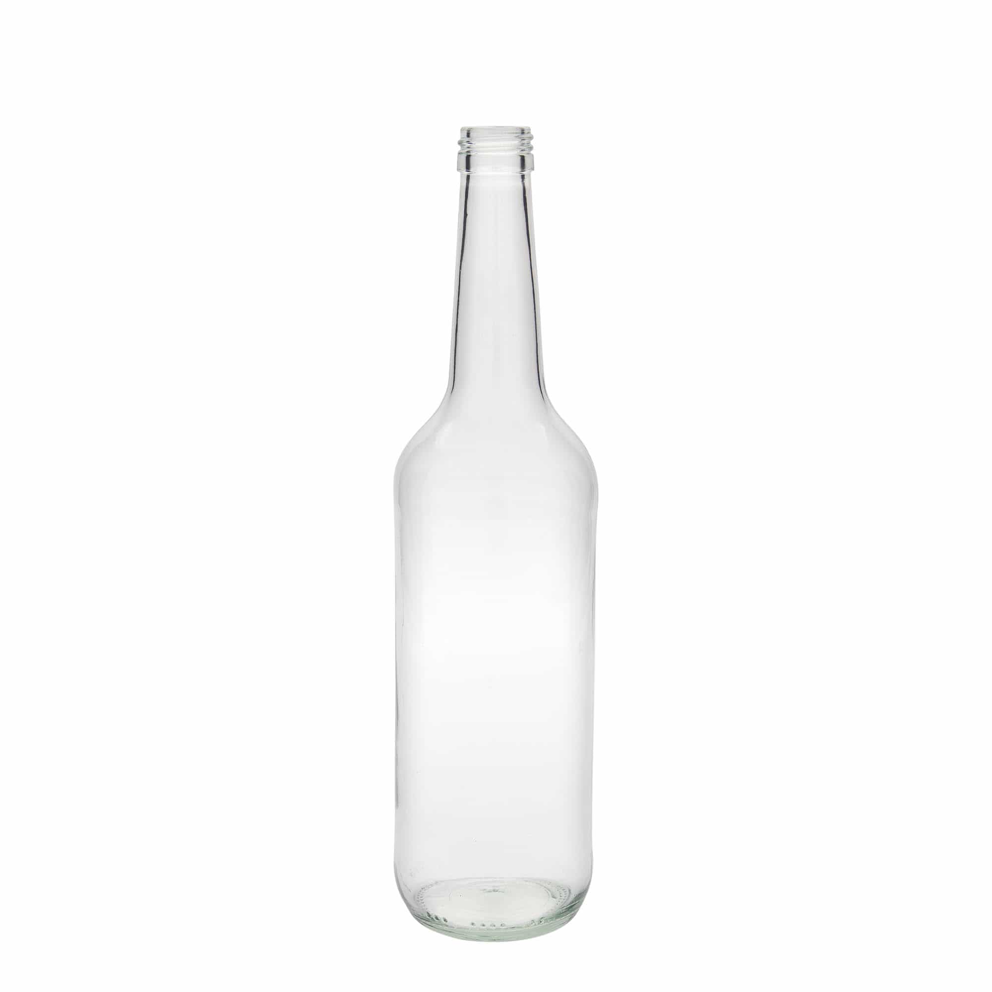 Garrafa de vidro de 700 ml, pescoço direito, boca: PP 28