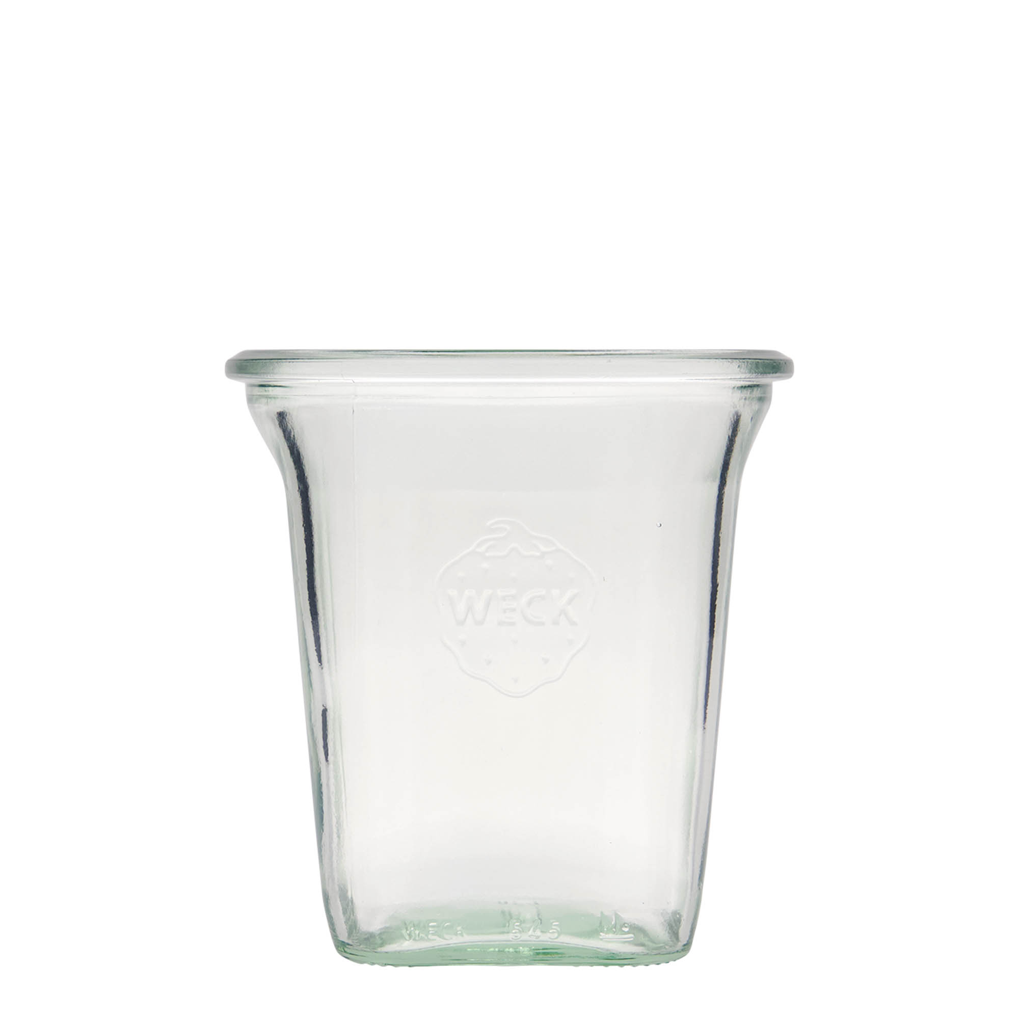 545 ml WECK Quadroglas, quadrado, abertura: borda redonda