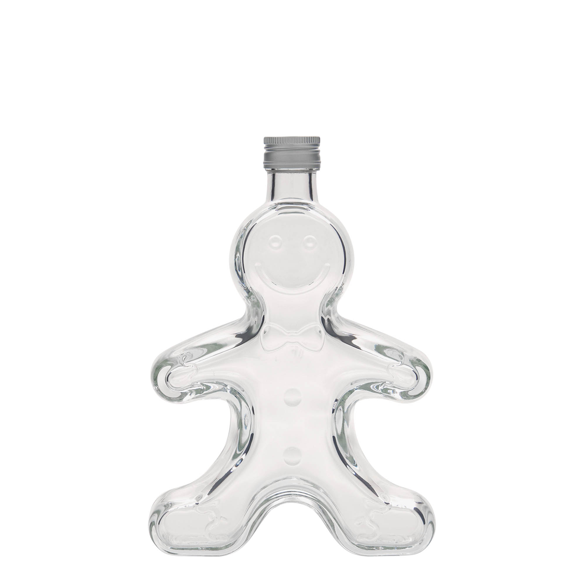 Frasco de vidro de 250 ml 'Lebkuchenmann', Boca: PP 24 Frasco de vidro de 250 ml 'Lebkuchenmann', Boca: PP 24