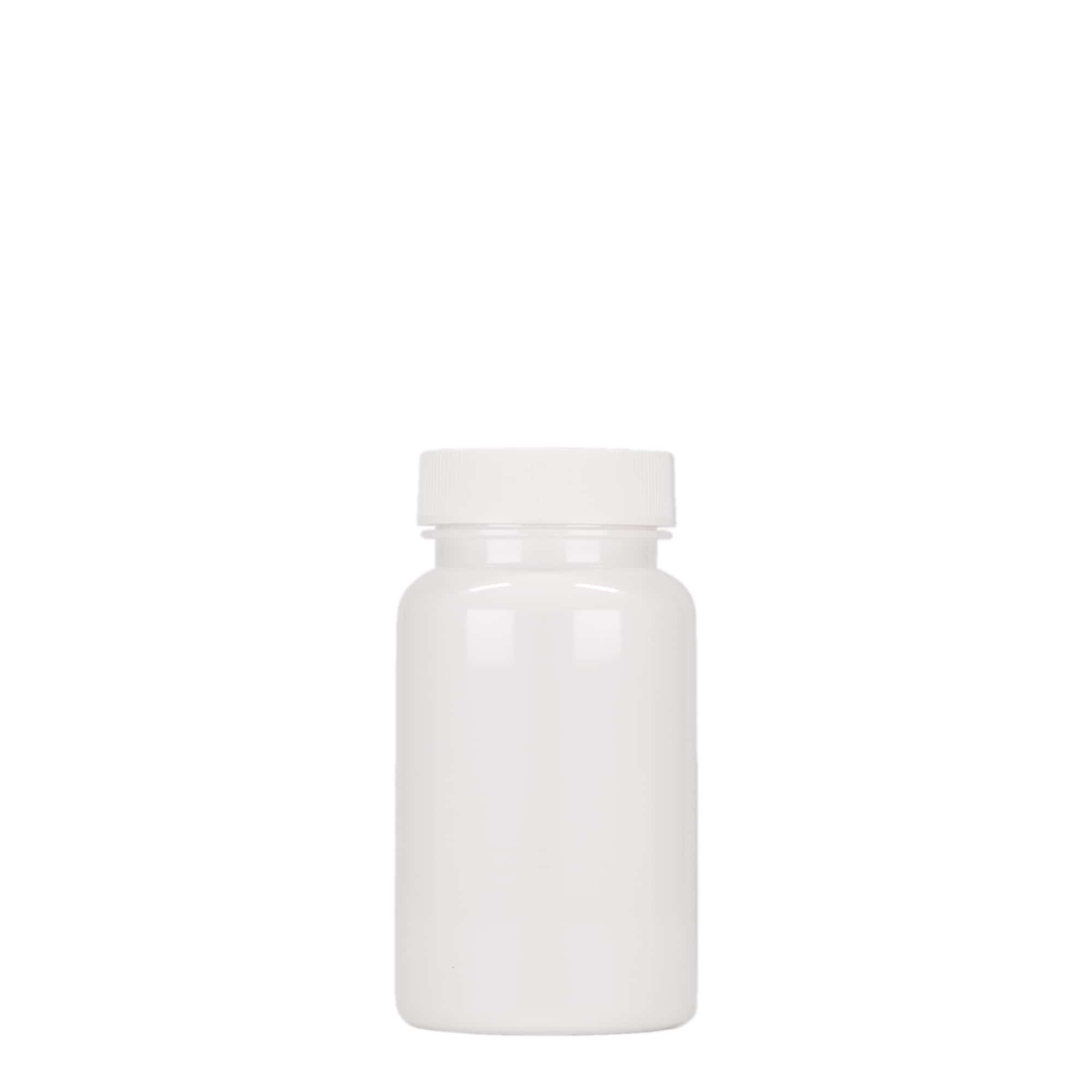 100 ml PET, plástico, branco, bocal: 38/400